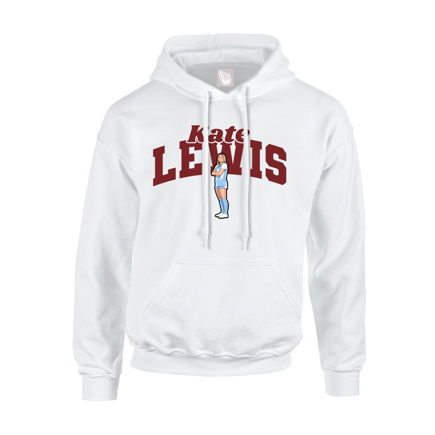 Hoodie — Signature Arch in White