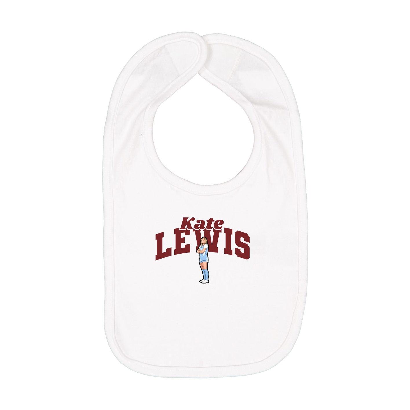 Infant Bib — Signature Arch in White