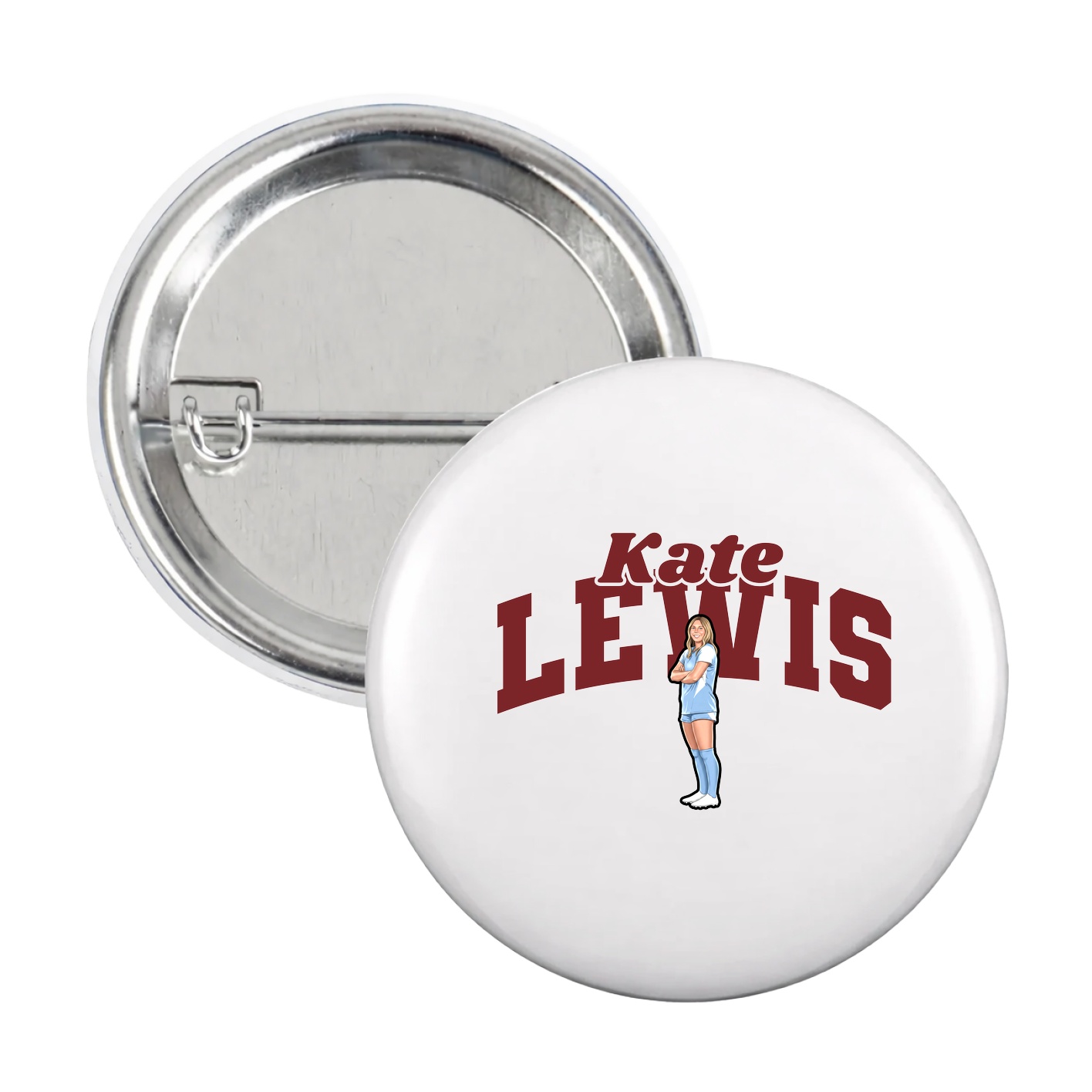Game Day Button — Signature Arch in White