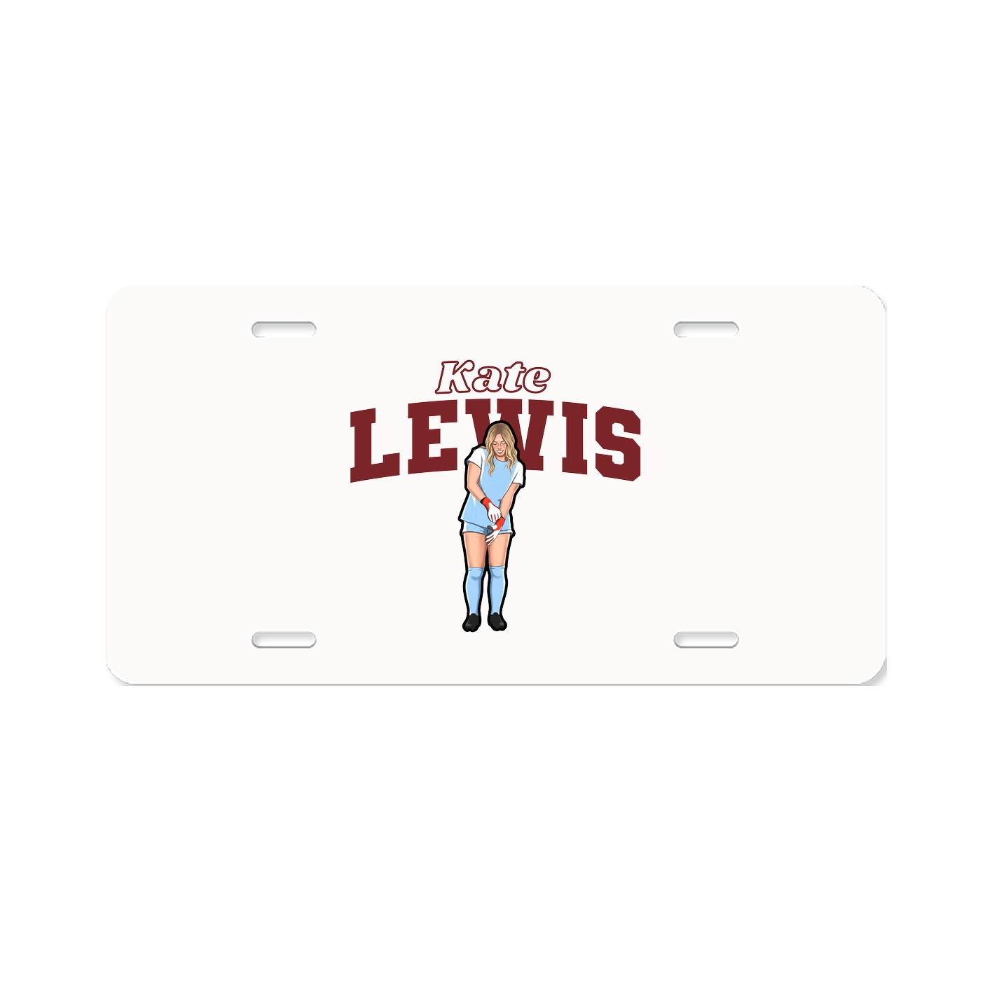 License Plate — Name Arch in Classic