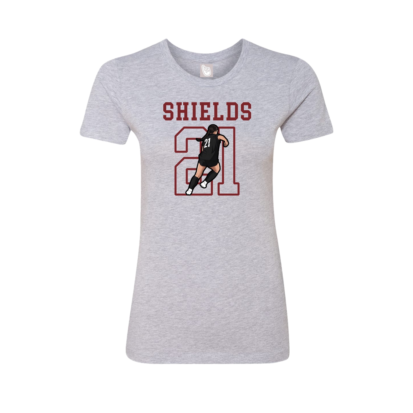 Fitted Women's Tee — Shirsey in Grey