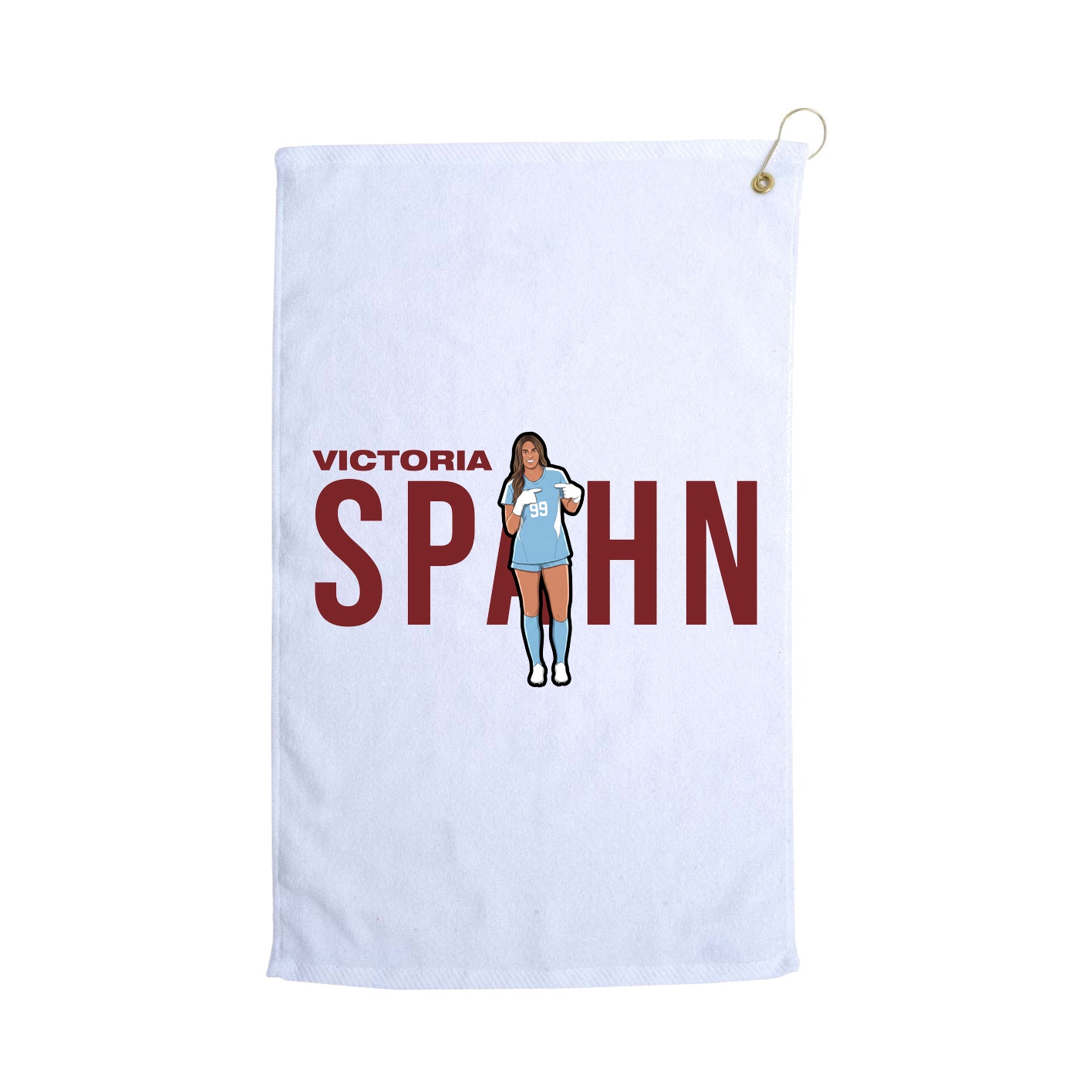 Golf Towel — Player Name in White