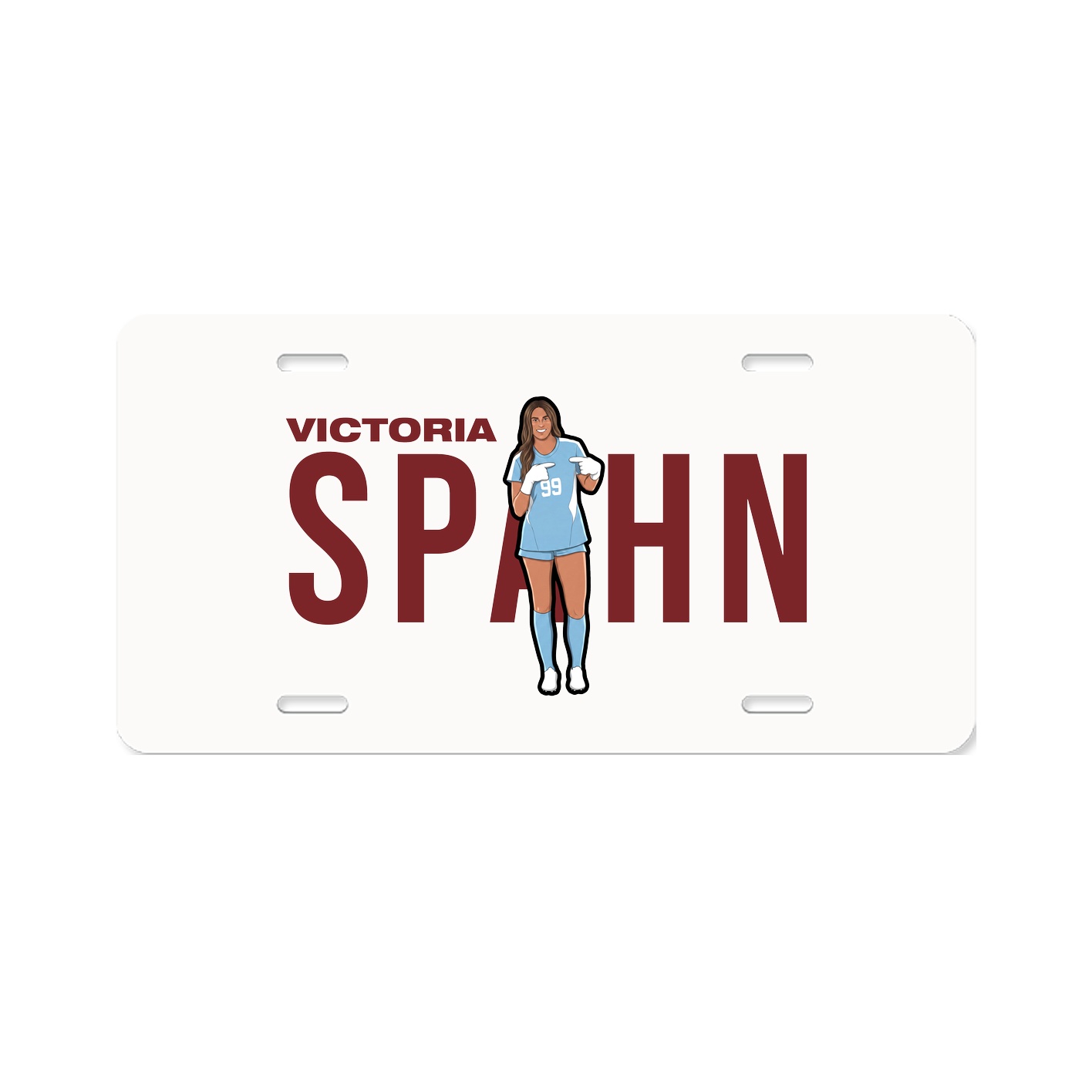 License Plate — Player Name in Classic