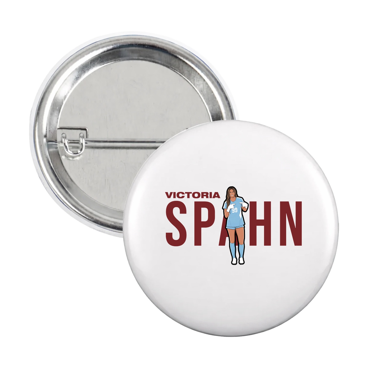 Game Day Button — Player Name in White