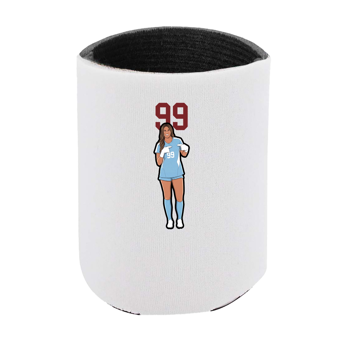 Can Holder — Number Top in White
