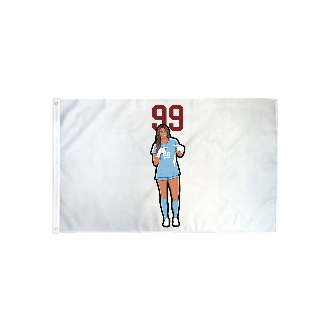 3x5 Flag — Number Top in Classic