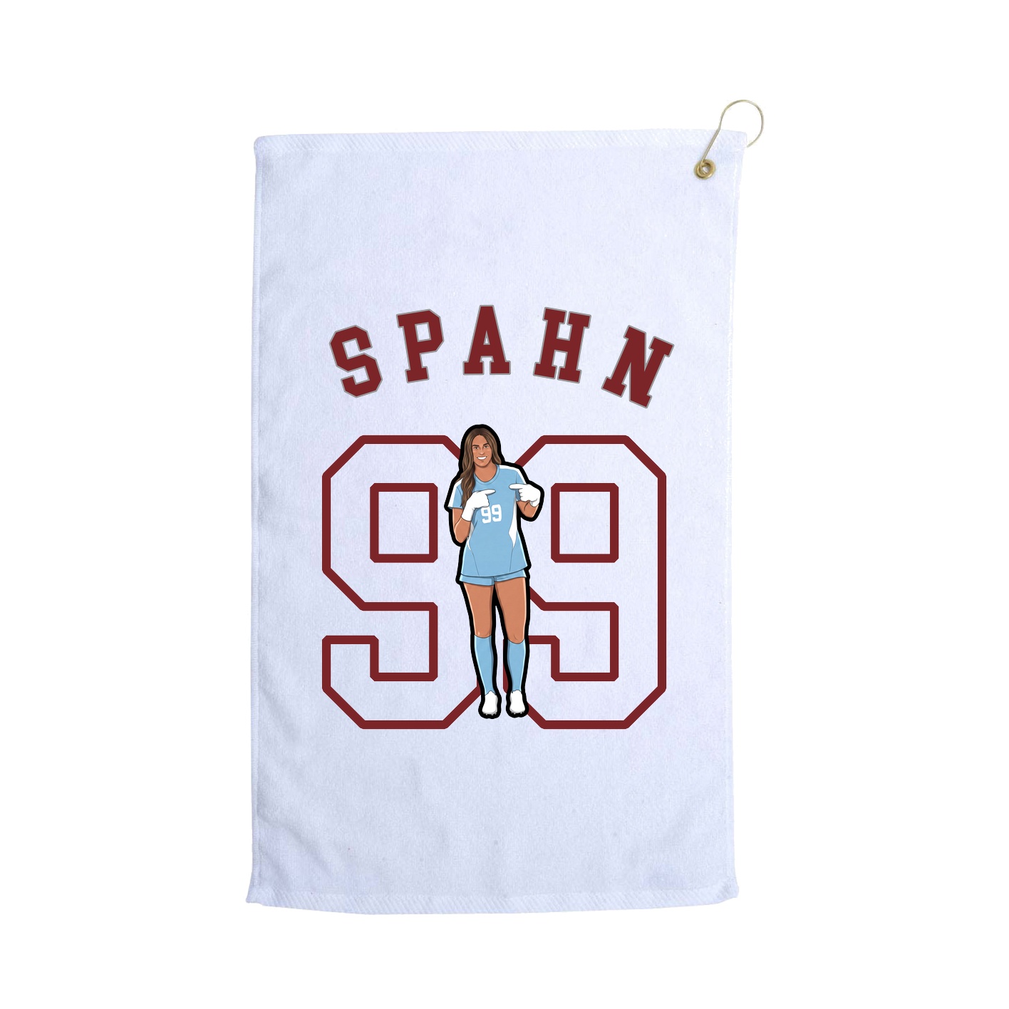 Golf Towel — Shirsey Arch in White