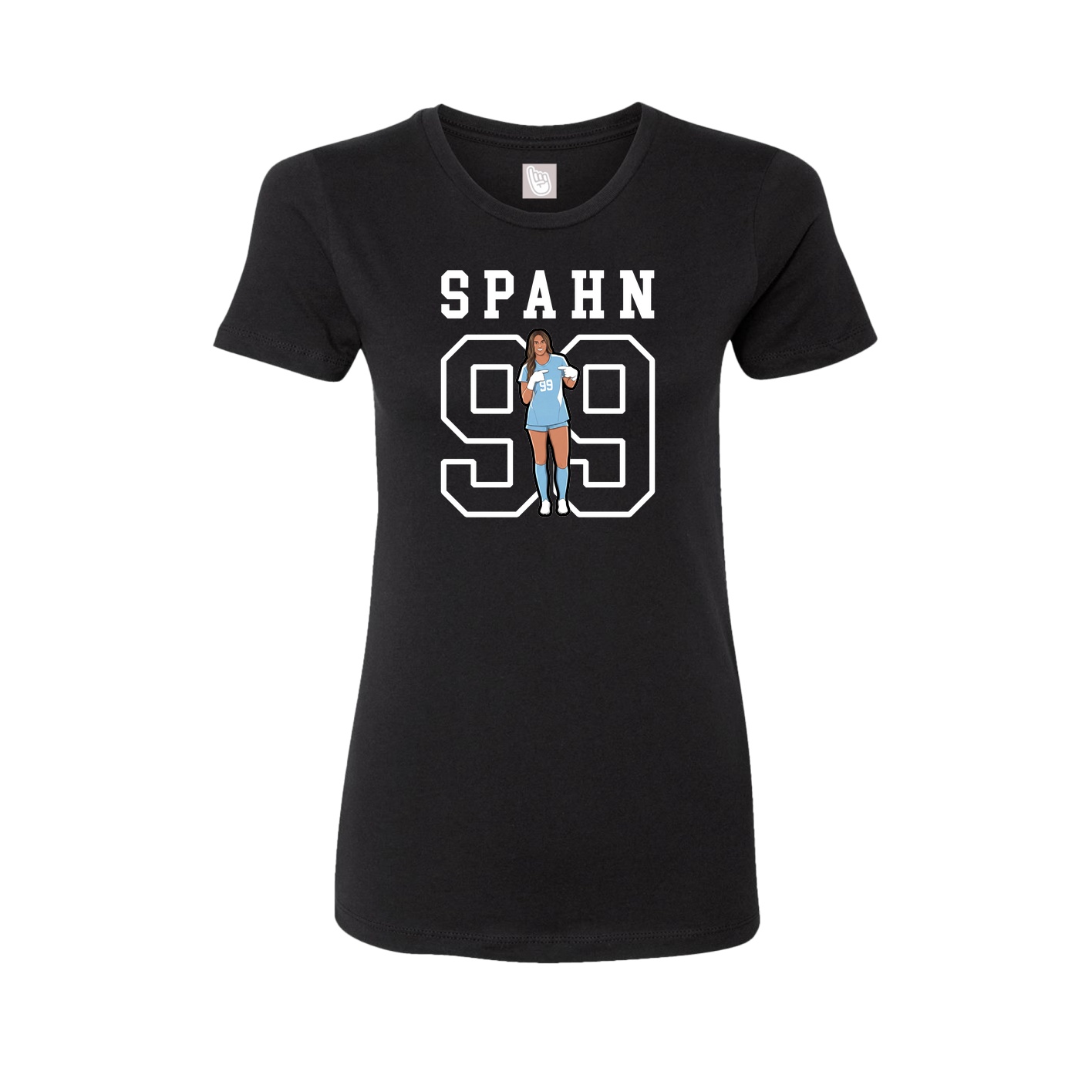 Fitted Women's Tee — Shirsey in Black