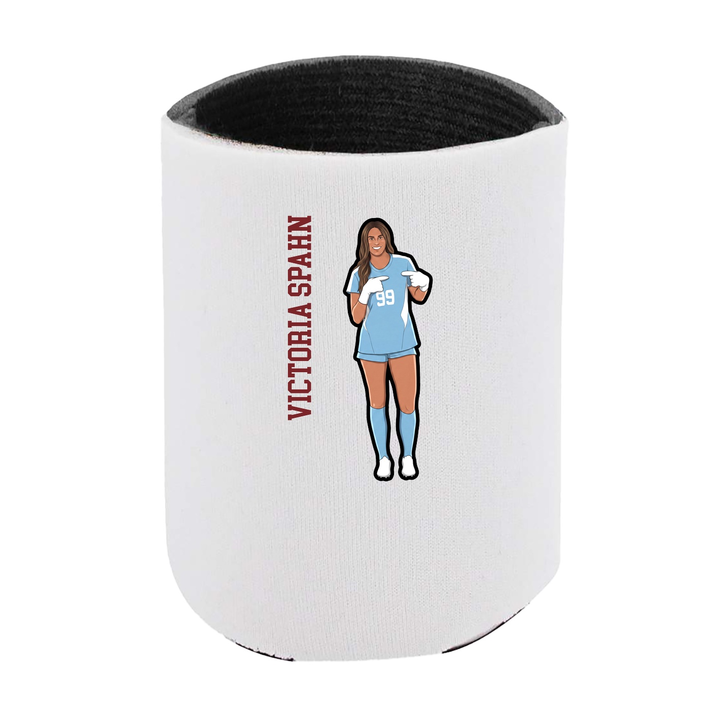 Can Holder — Name Vertical in White