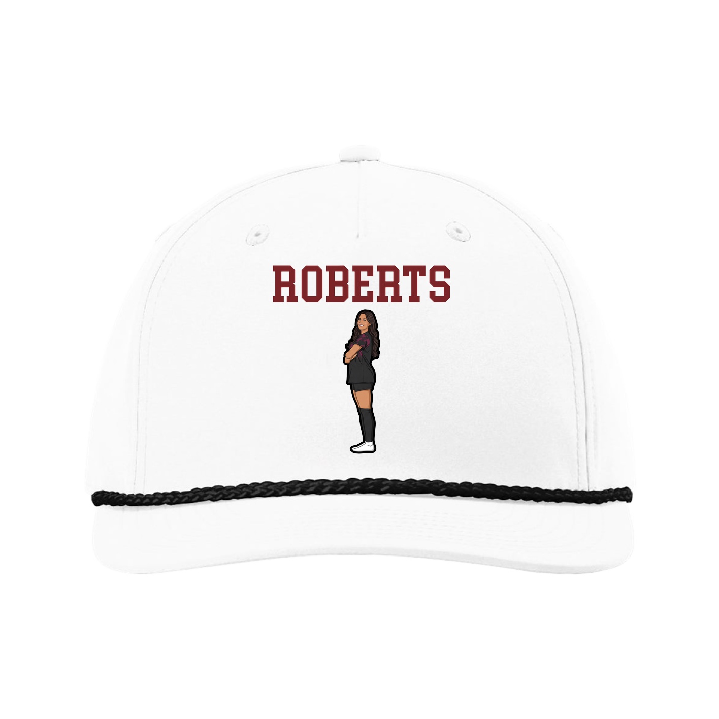 Five-Panel Classic Rope Cap — Shirsey in White