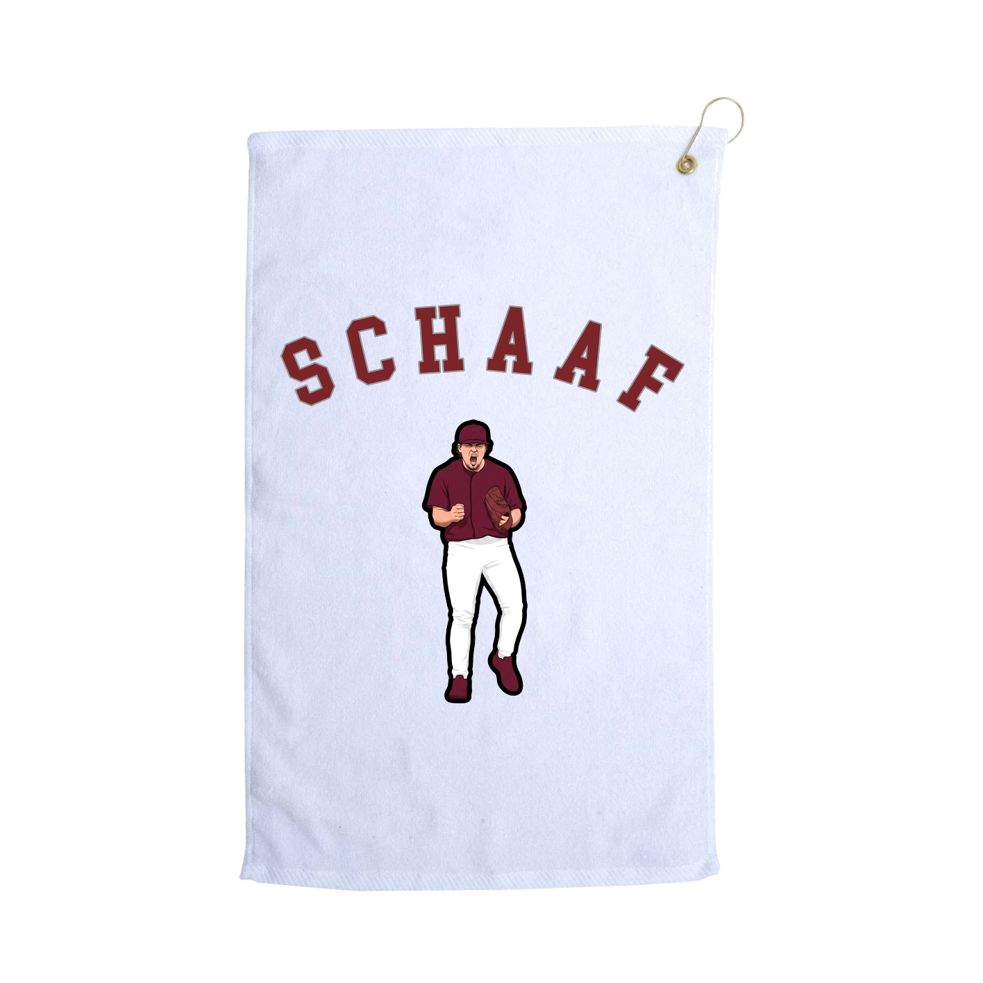 Golf Towel — Shirsey Arch in White