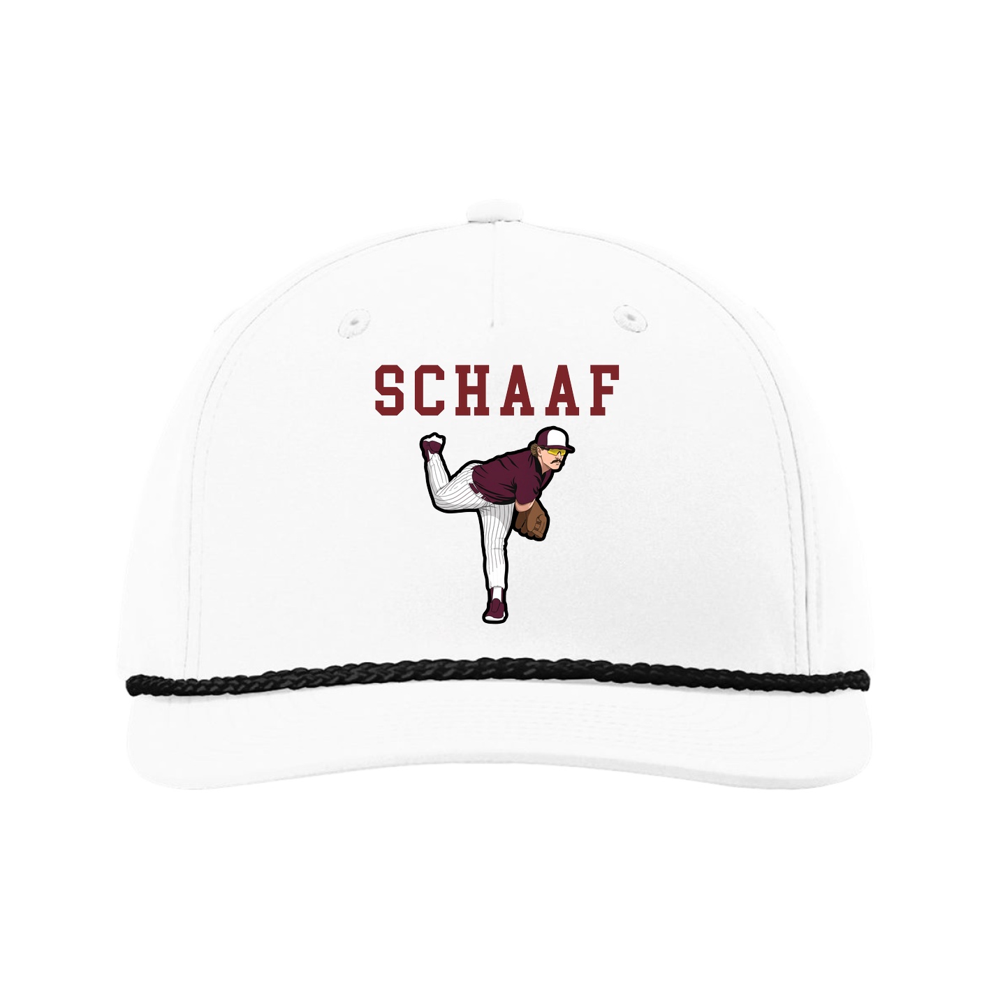 Five-Panel Classic Rope Cap — Shirsey in White