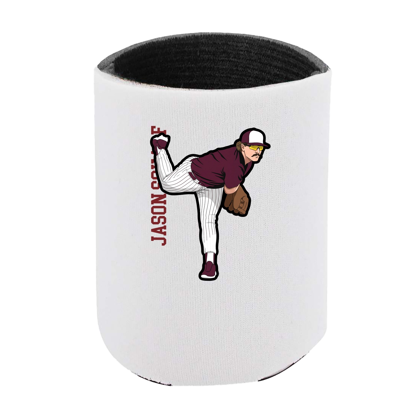 Can Holder — Name Vertical in White