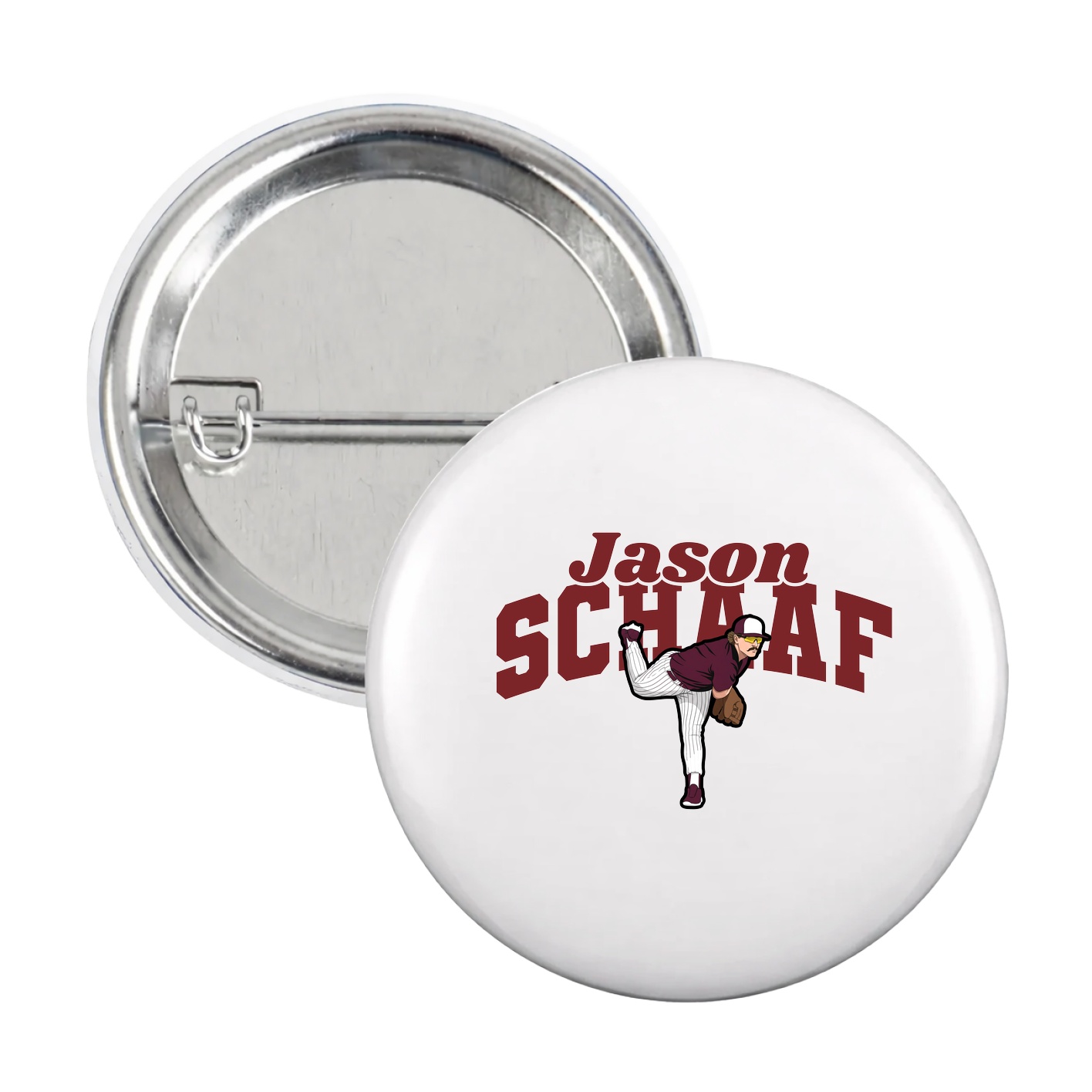 Game Day Button — Signature Arch in White
