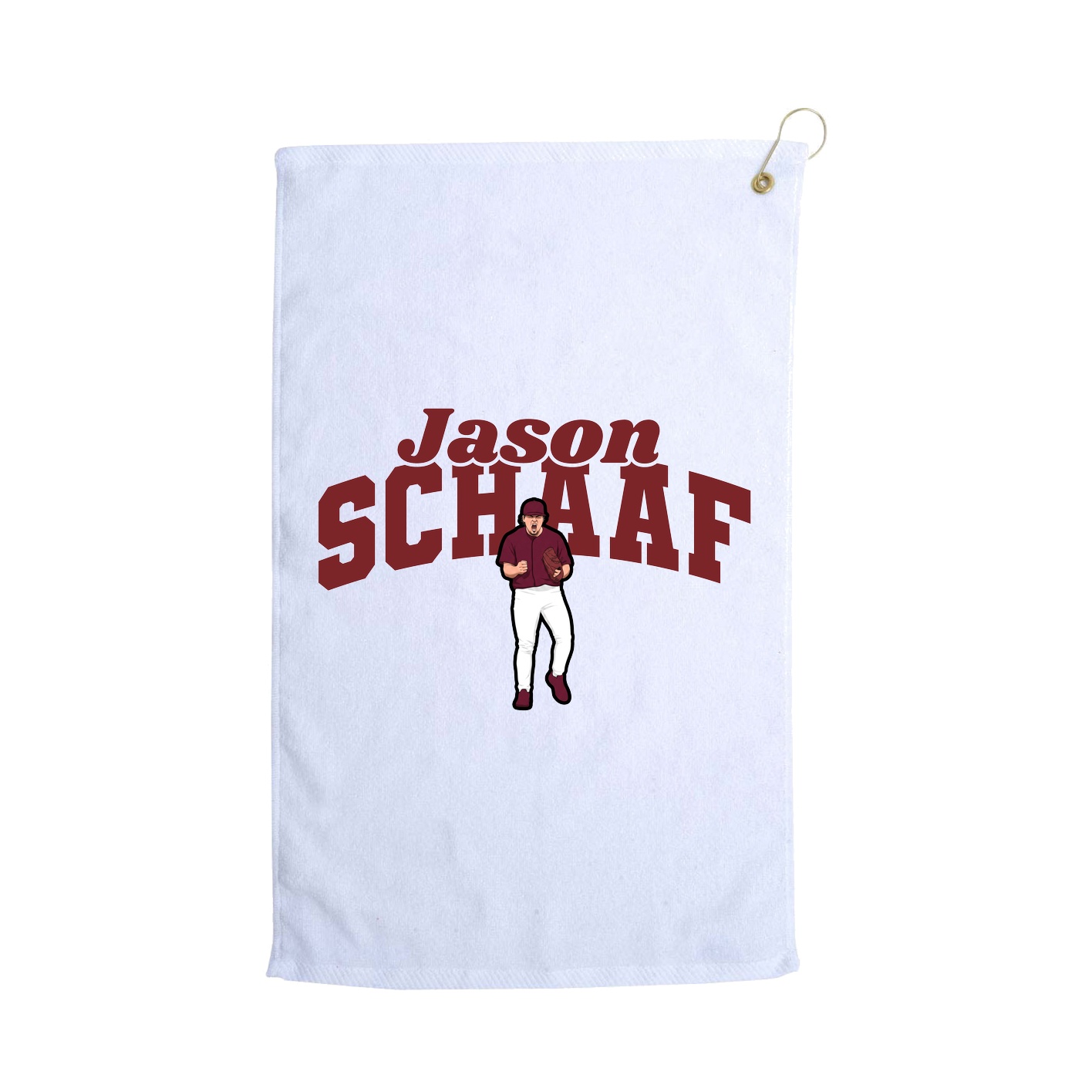 Golf Towel — Signature Arch in White