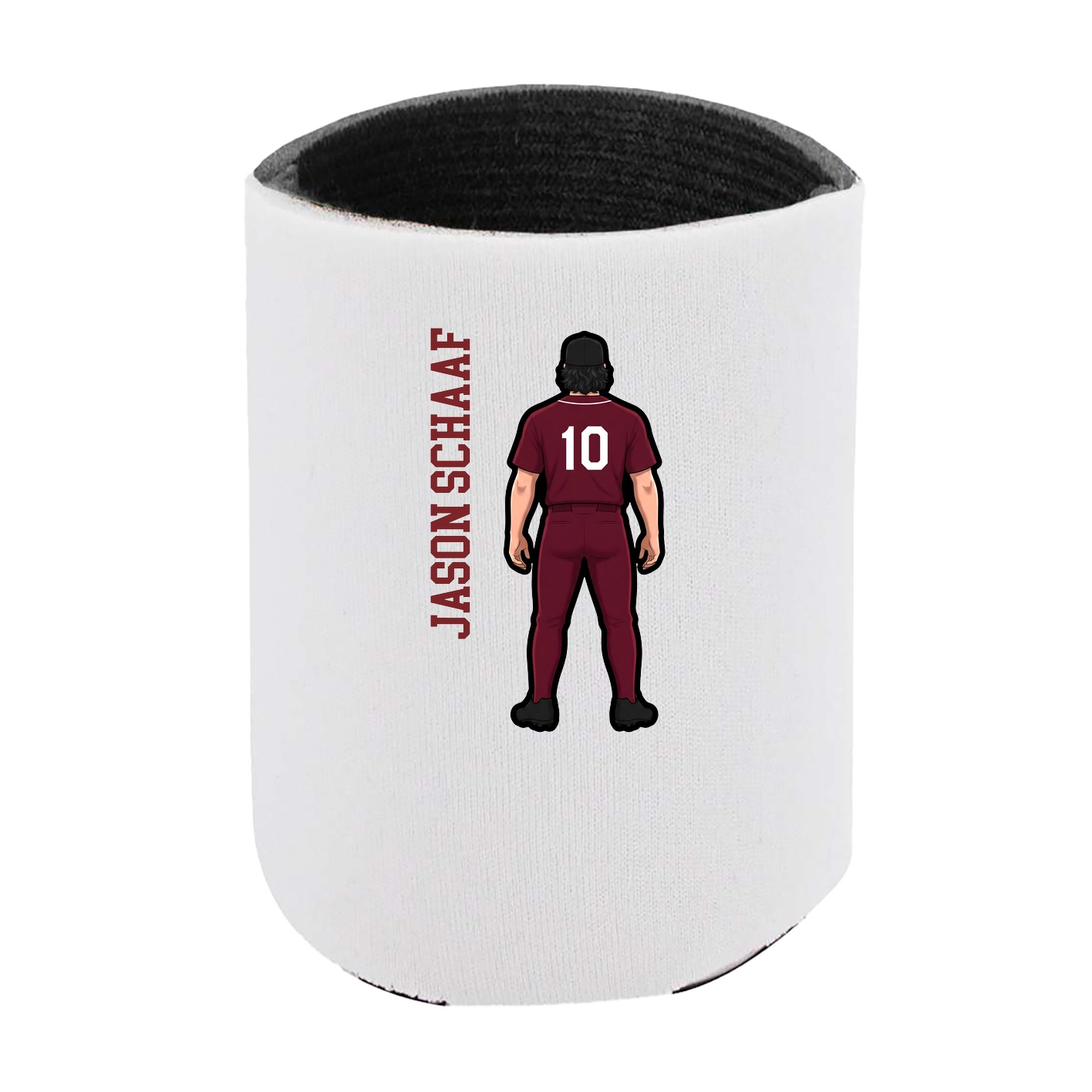 Can Holder — Name Vertical in White
