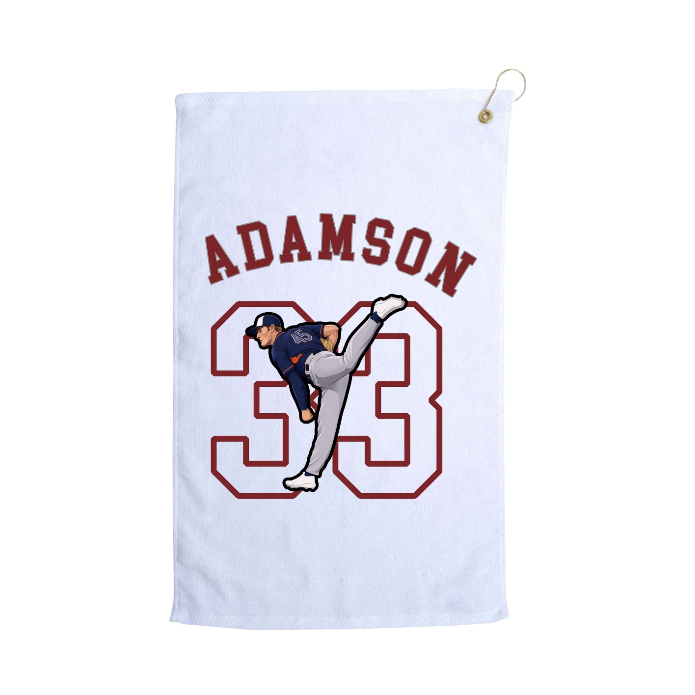 Golf Towel — Shirsey Arch in White