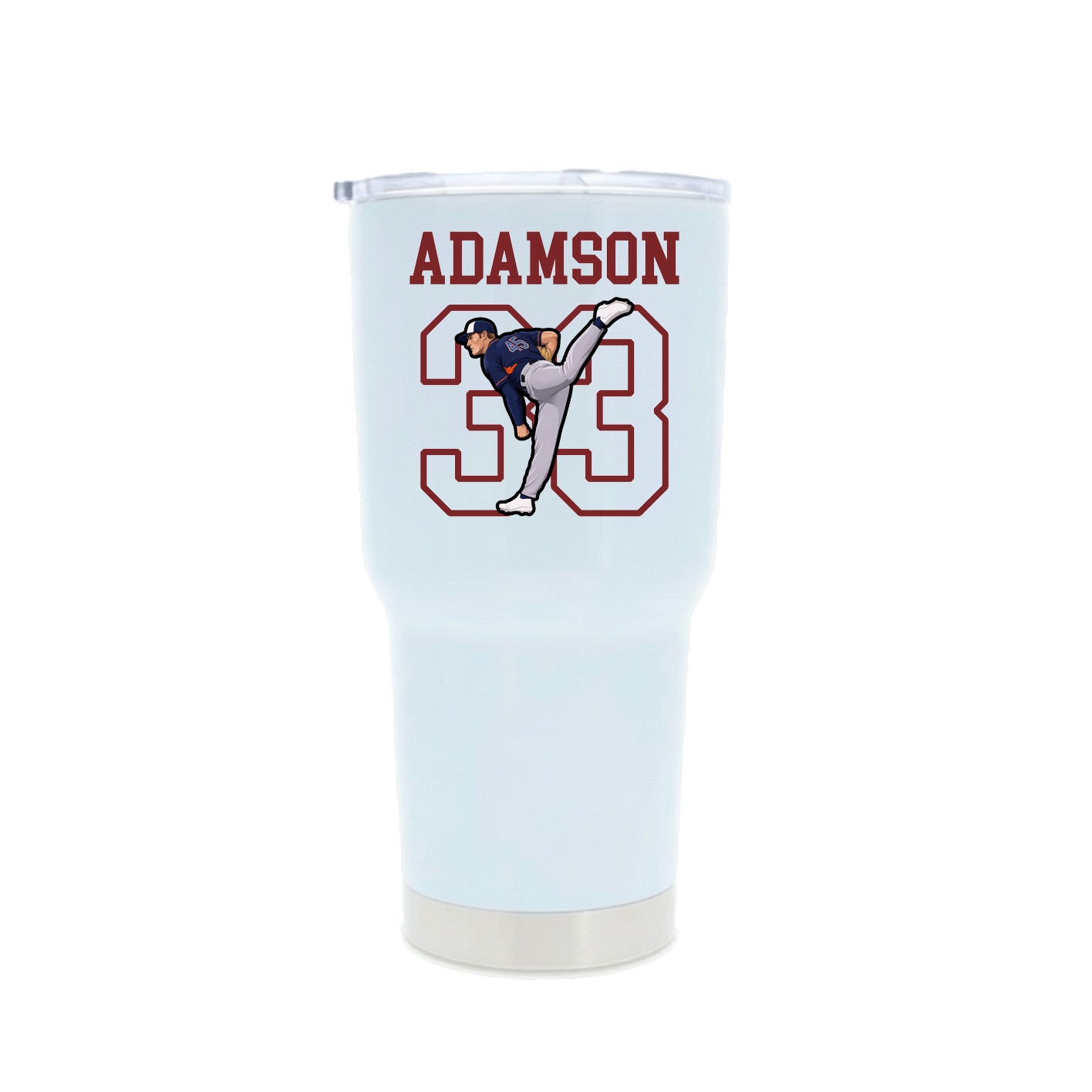 30oz Stainless Steel Tumbler — Shirsey in White