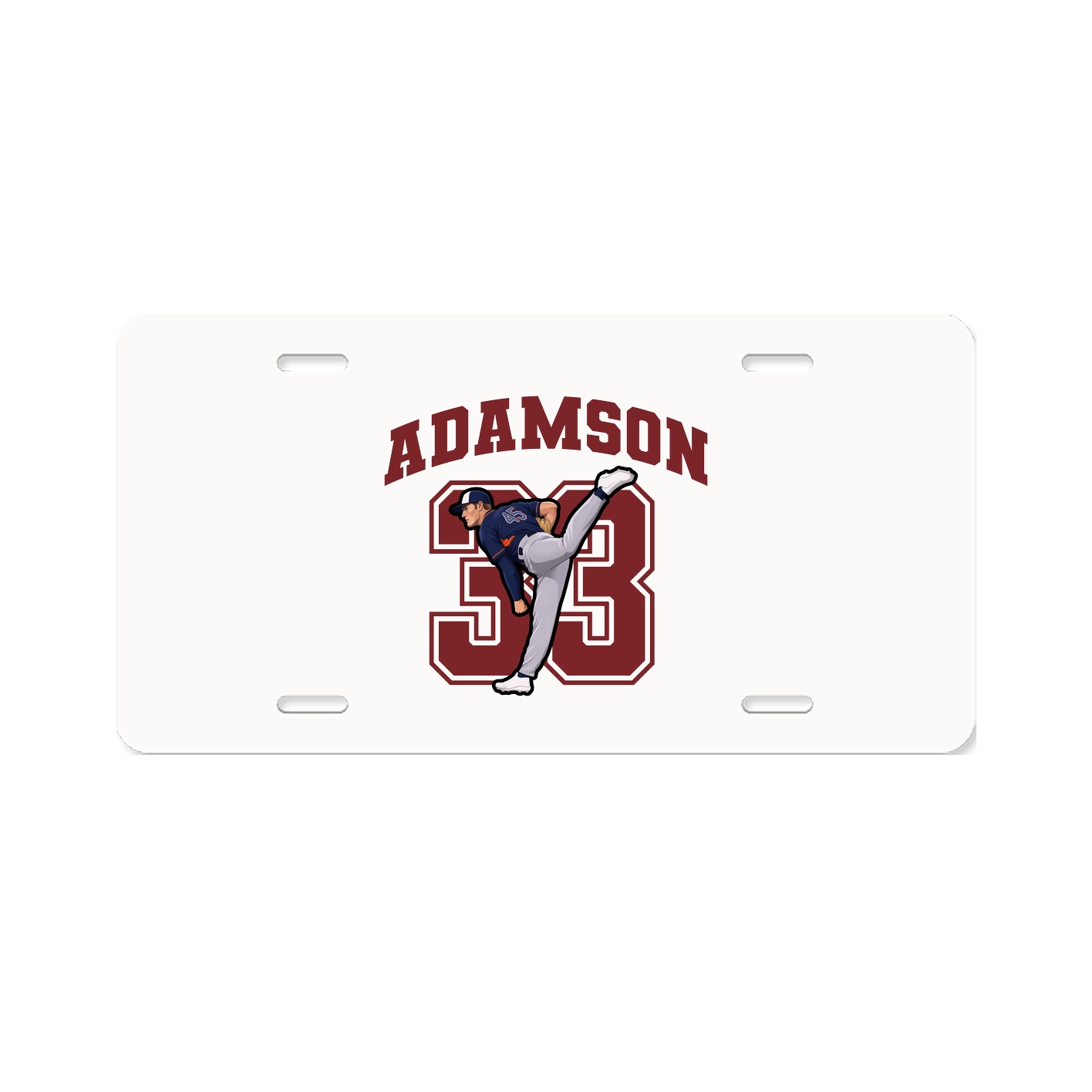 License Plate — Number in Classic