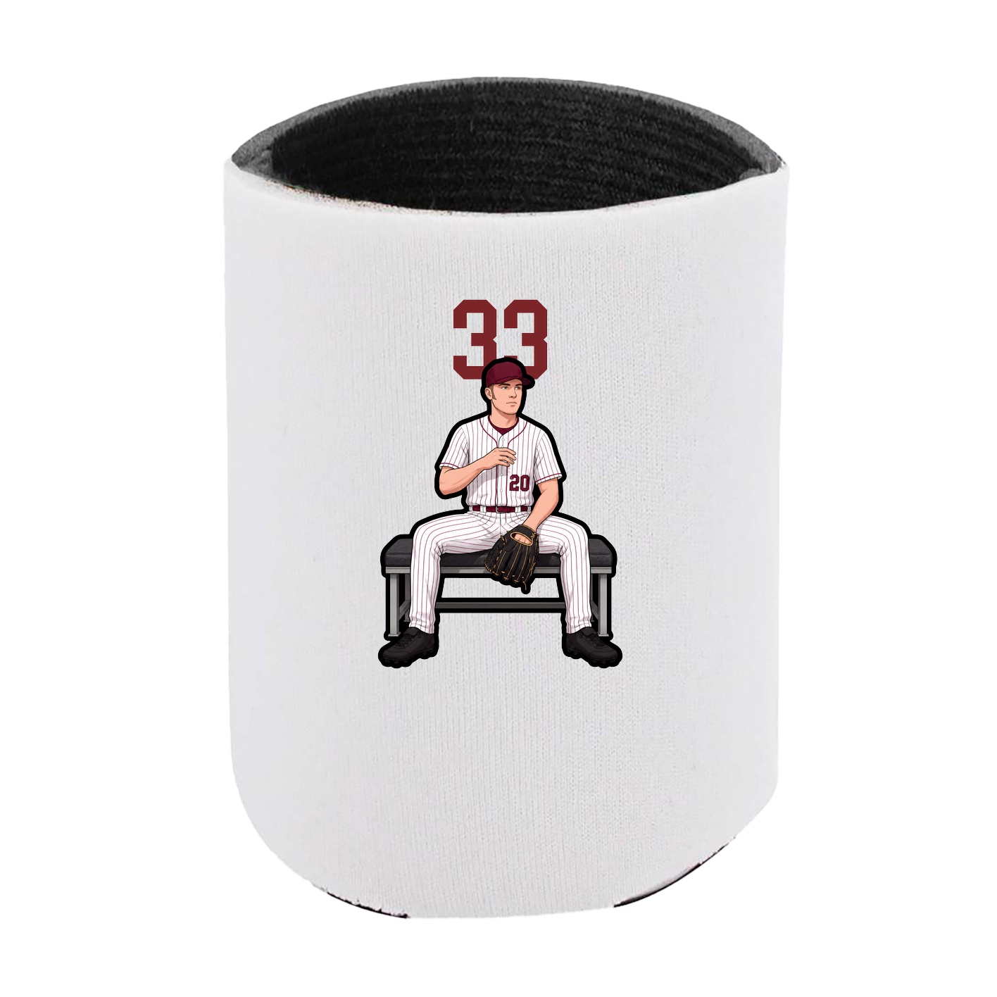 Can Holder — Number Top in White