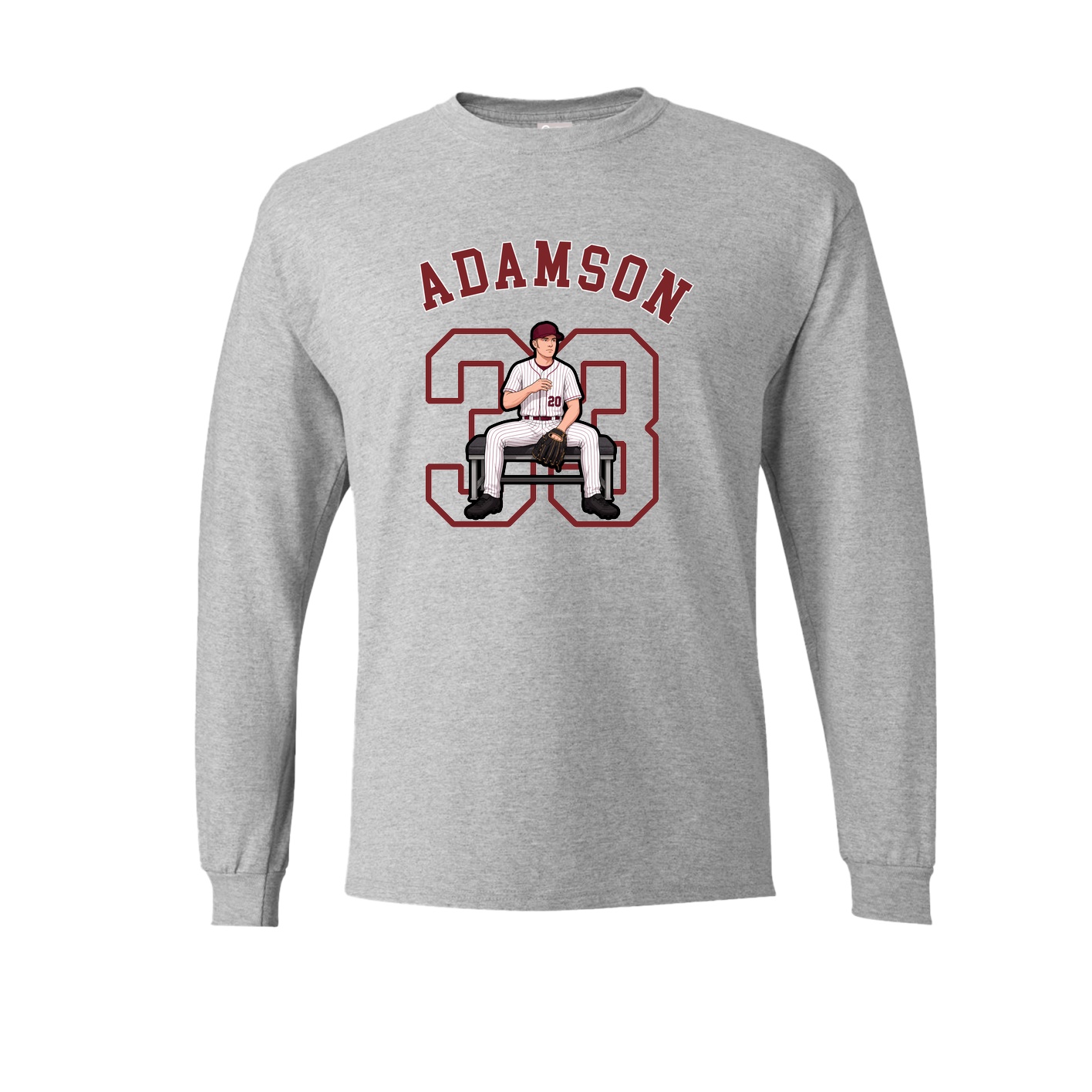 Long Sleeve Tee — Shirsey Arch in Grey