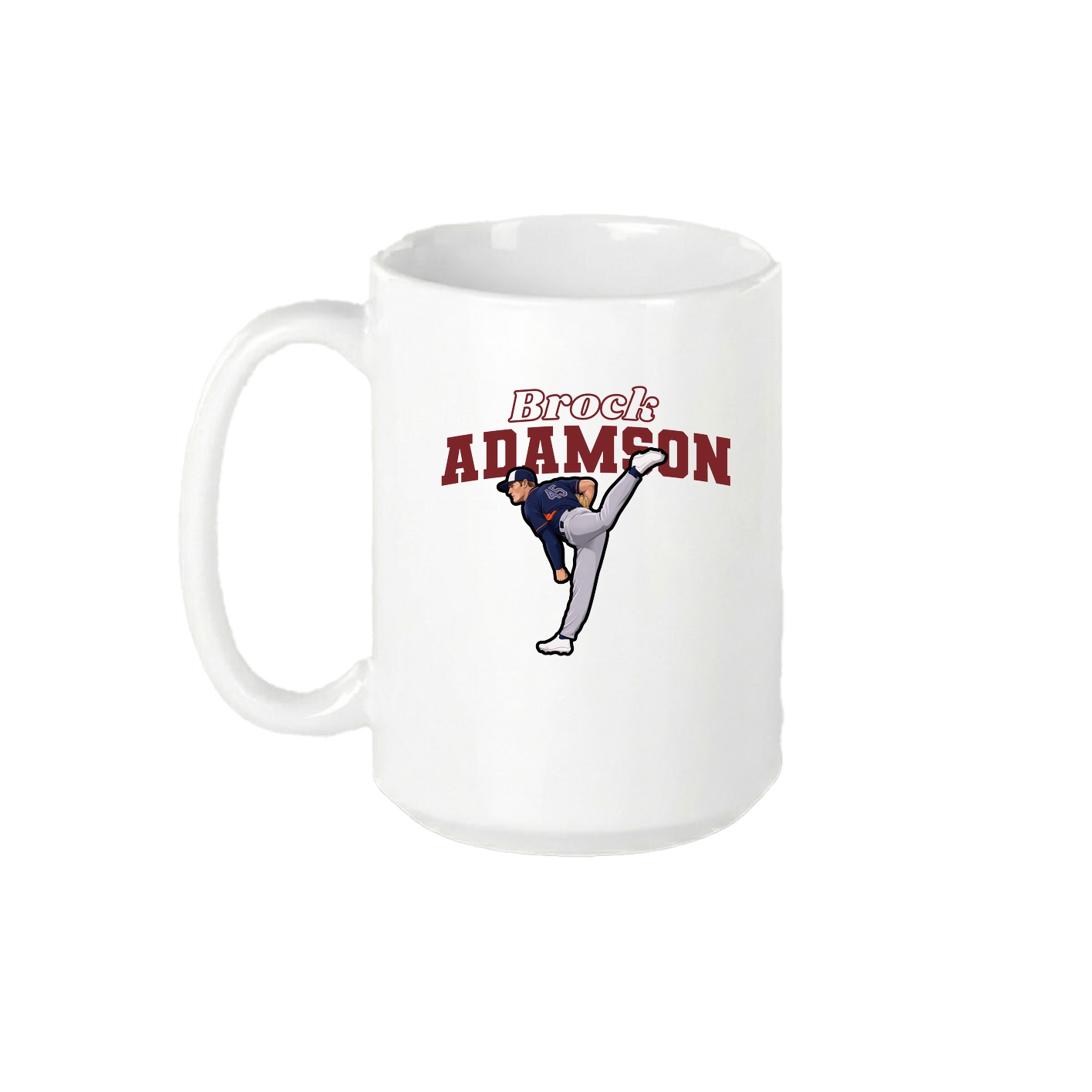15oz Coffee Mug — Name Arch in White