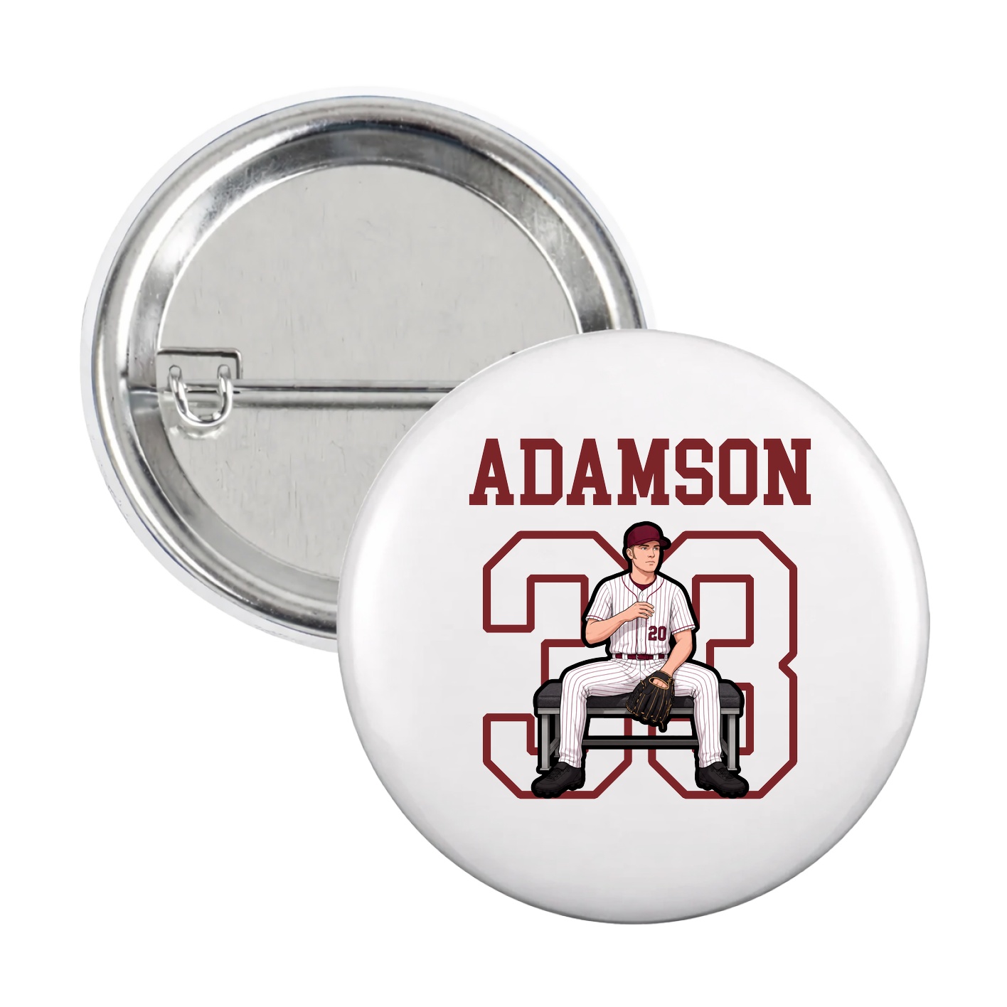 Game Day Button — Shirsey in White