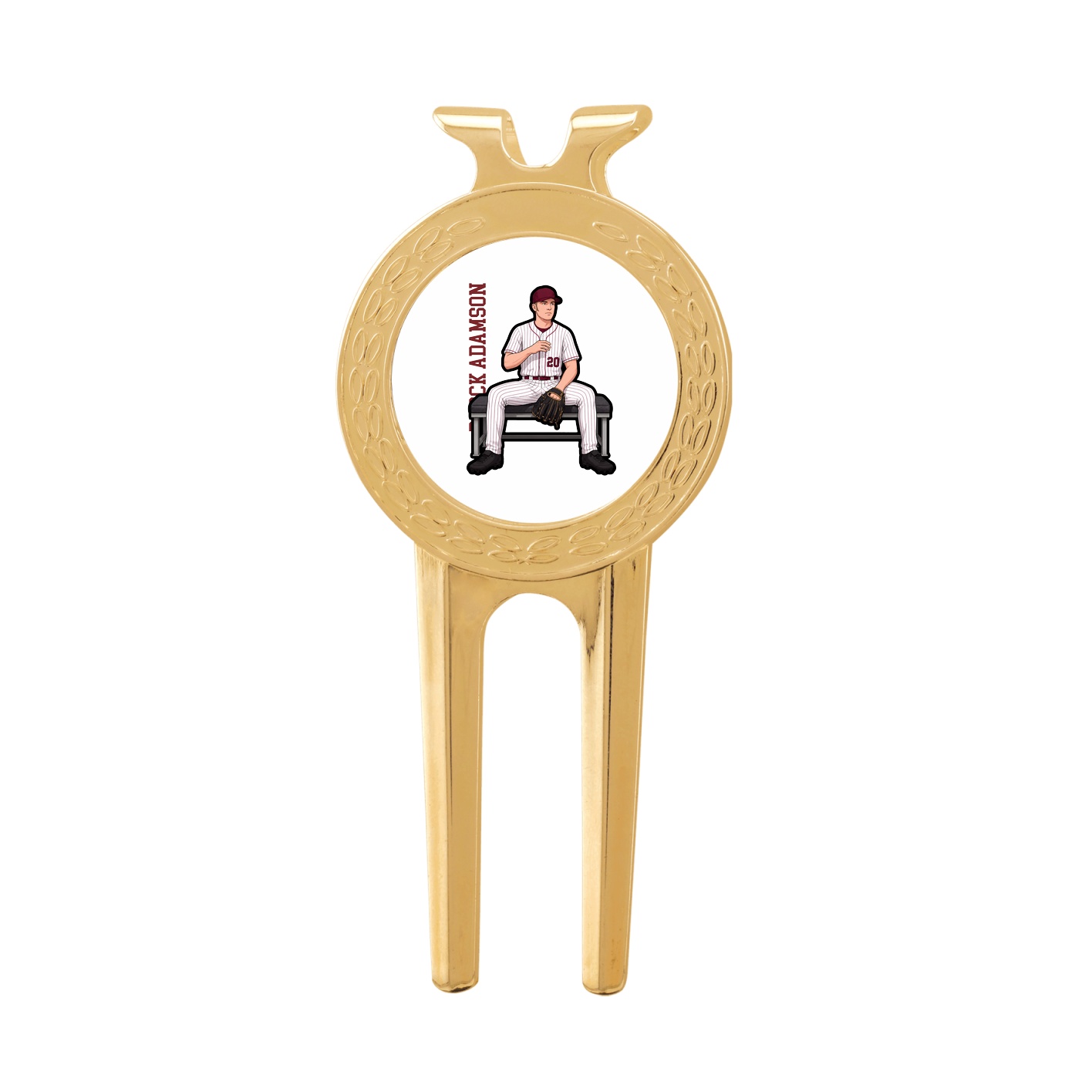 Divot Tool with Ball Marker — Name Vertical in Classic