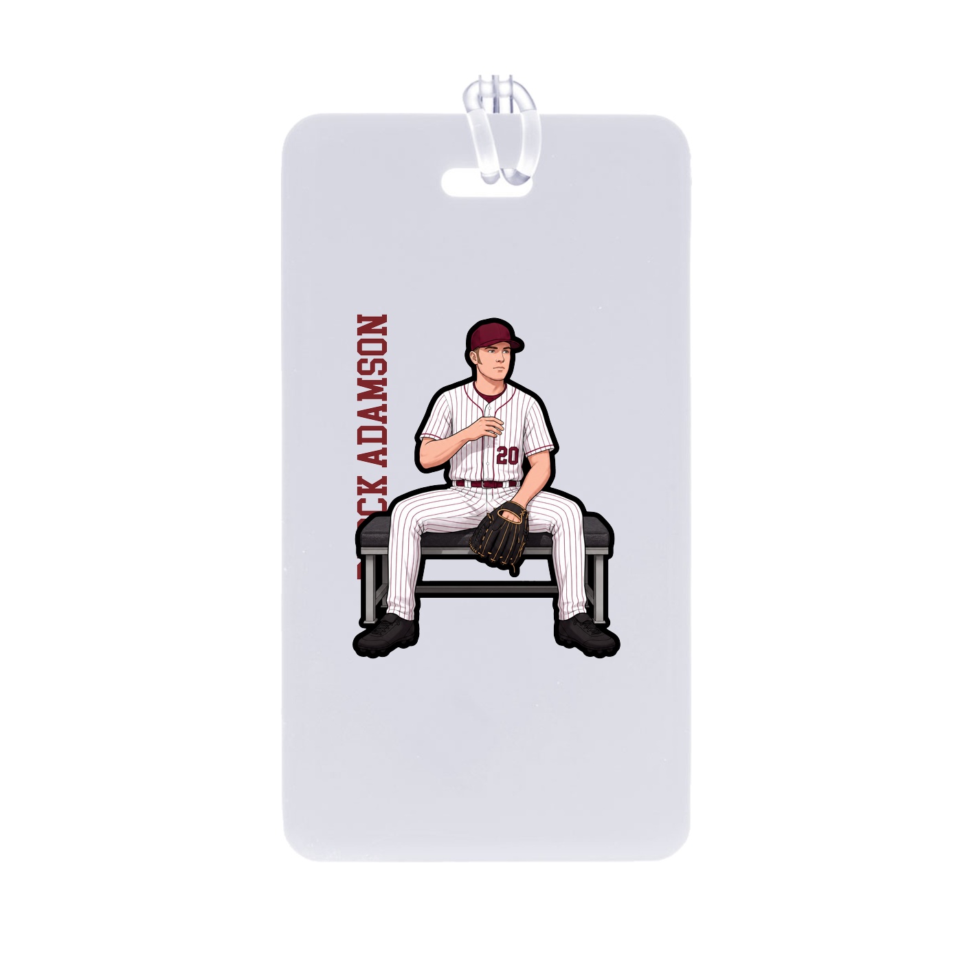 Bag Tag — Name Vertical in Classic
