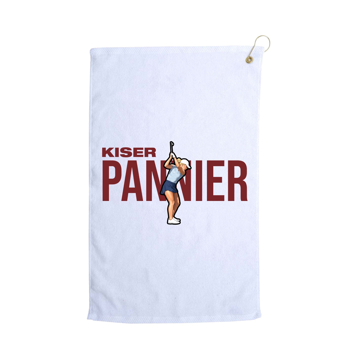 Golf Towel — Player Name in White