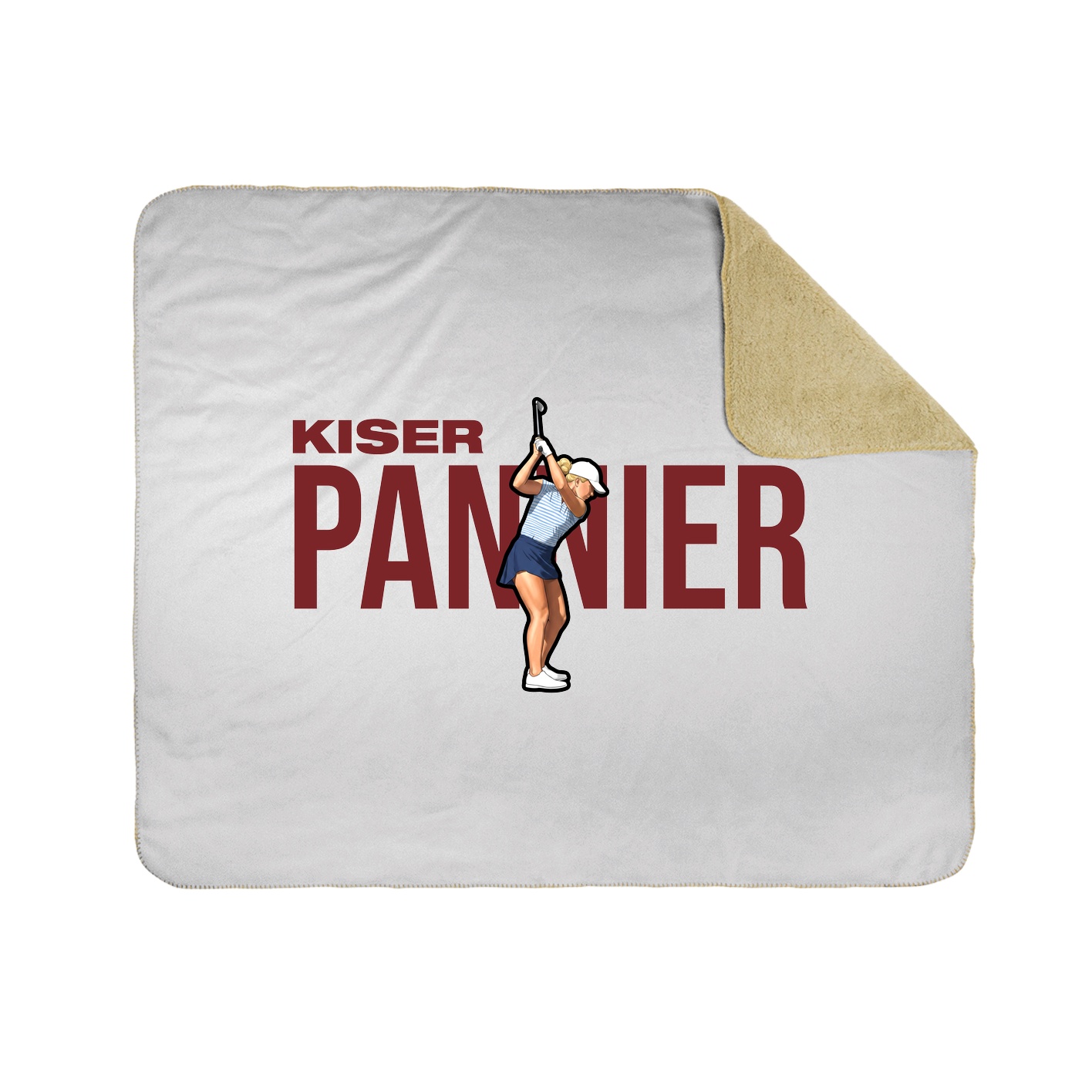 Throw Blanket — Player Name in White