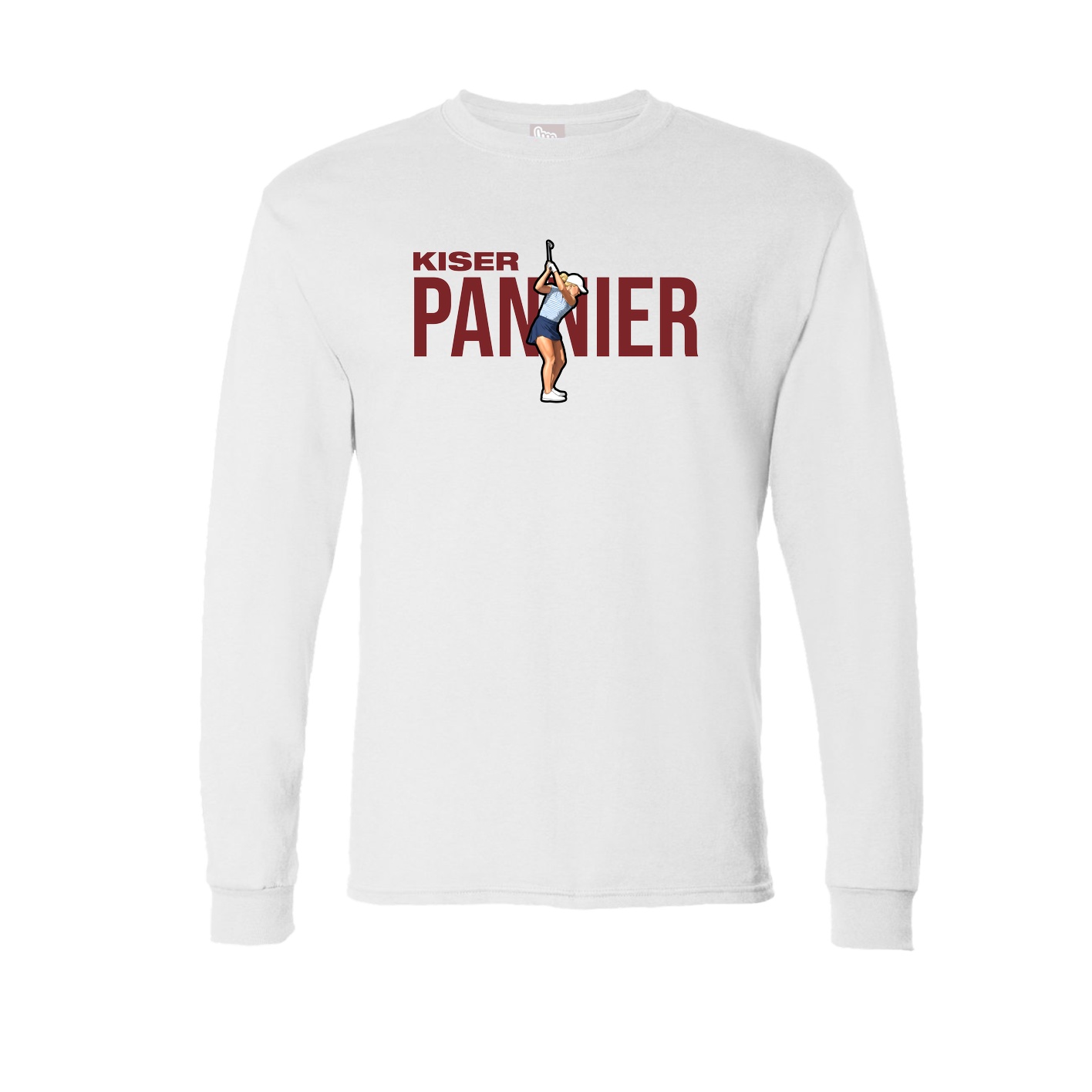 Long Sleeve Tee — Player Name in White