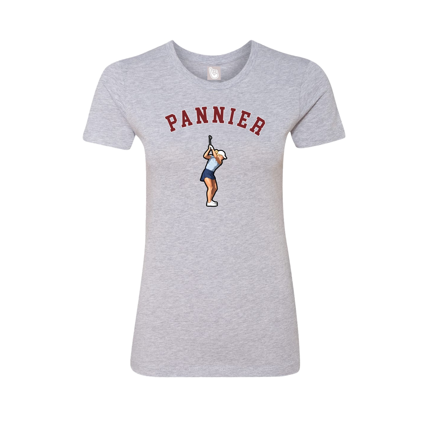 Fitted Women's Tee — Shirsey Arch in Grey