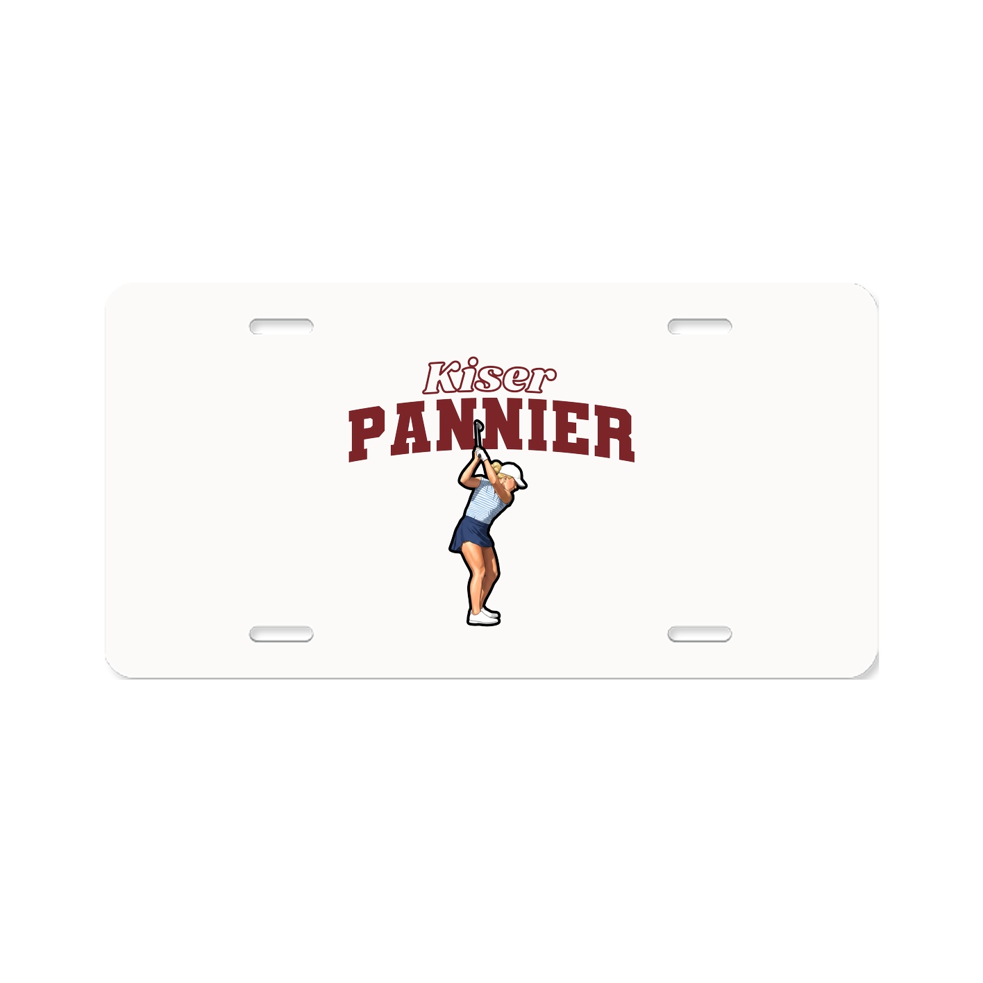License Plate — Name Arch in Classic