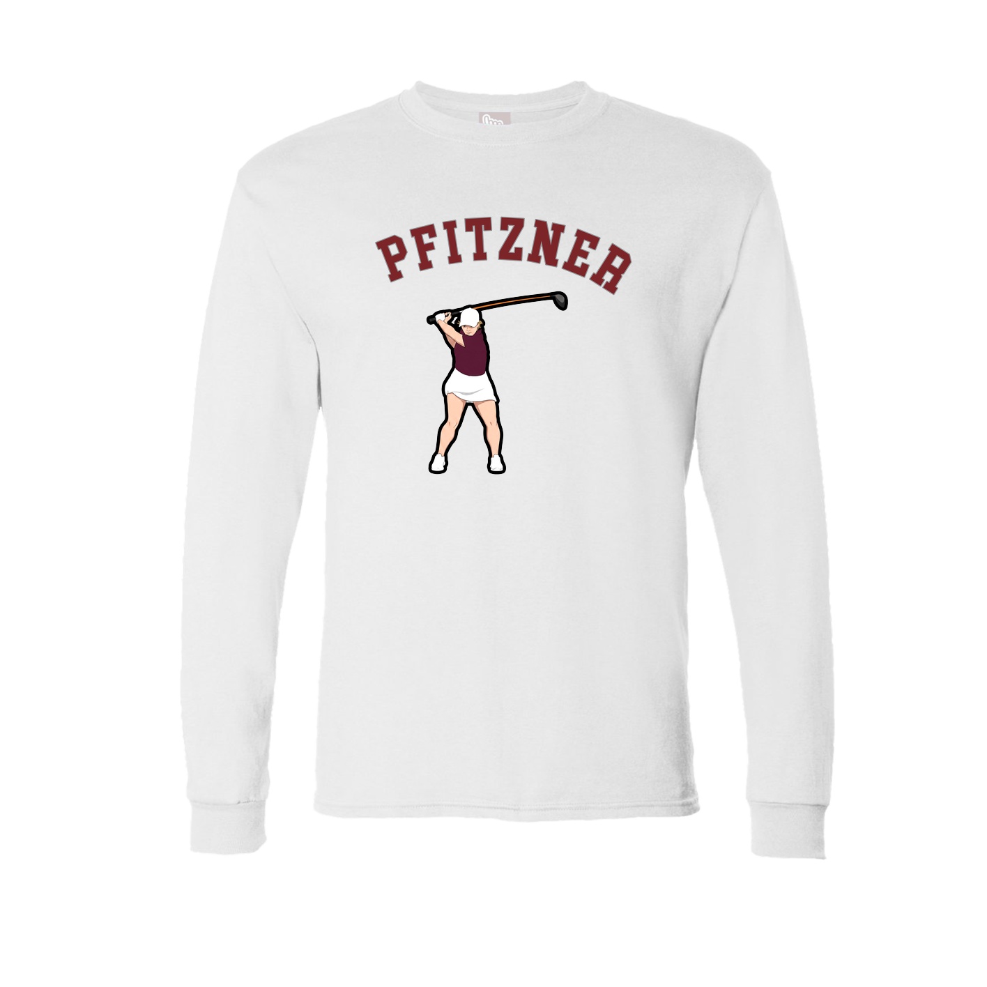 Long Sleeve Tee — Shirsey Arch in White