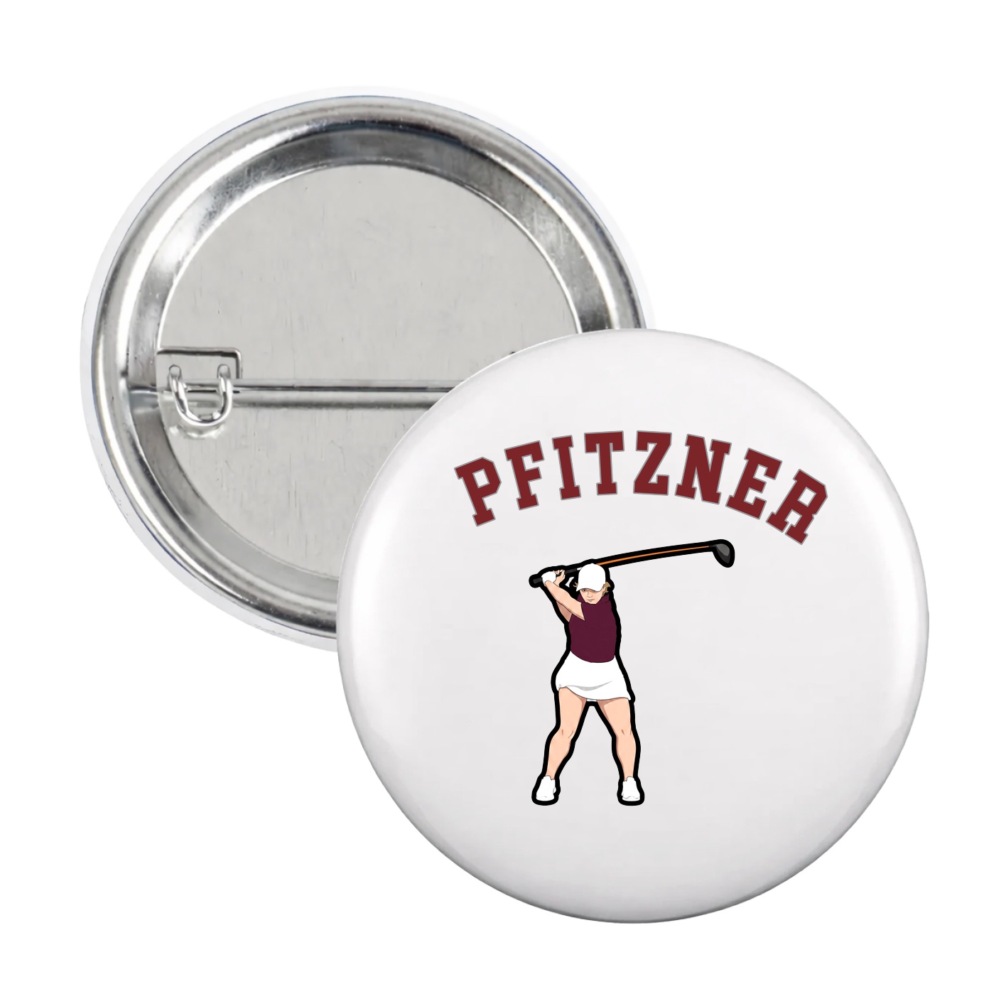 Game Day Button — Shirsey Arch in White