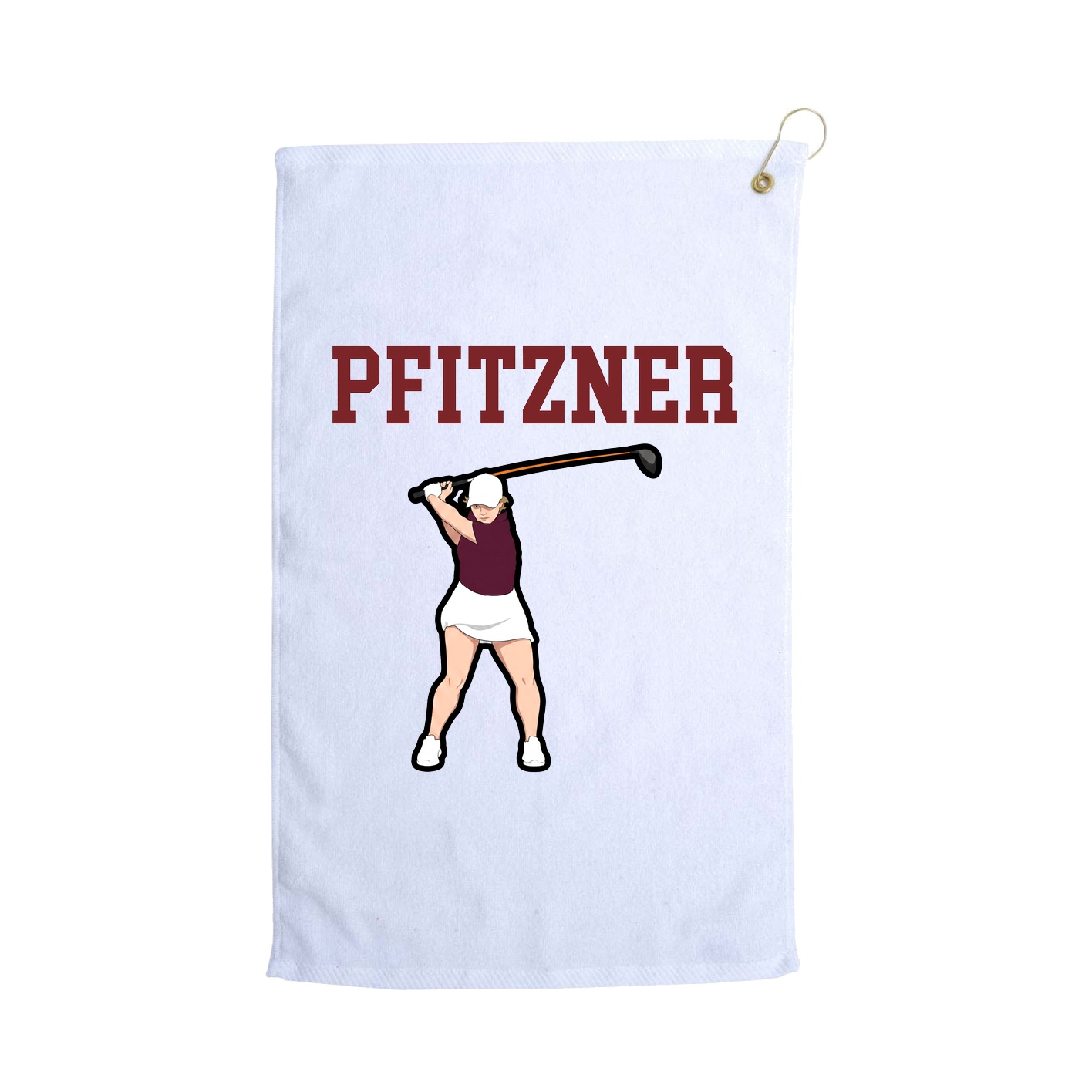 Golf Towel — Shirsey in White