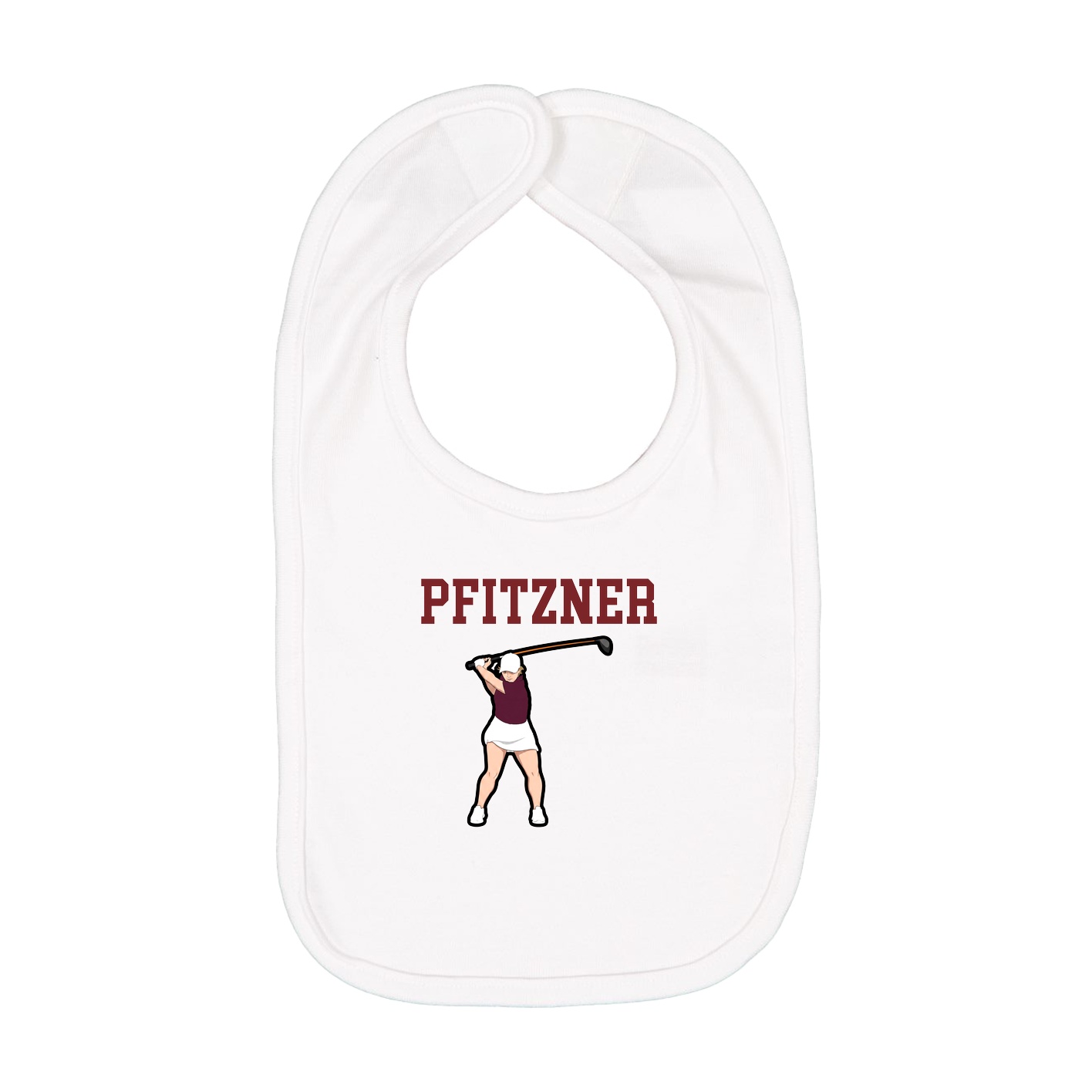 Infant Bib — Shirsey in White