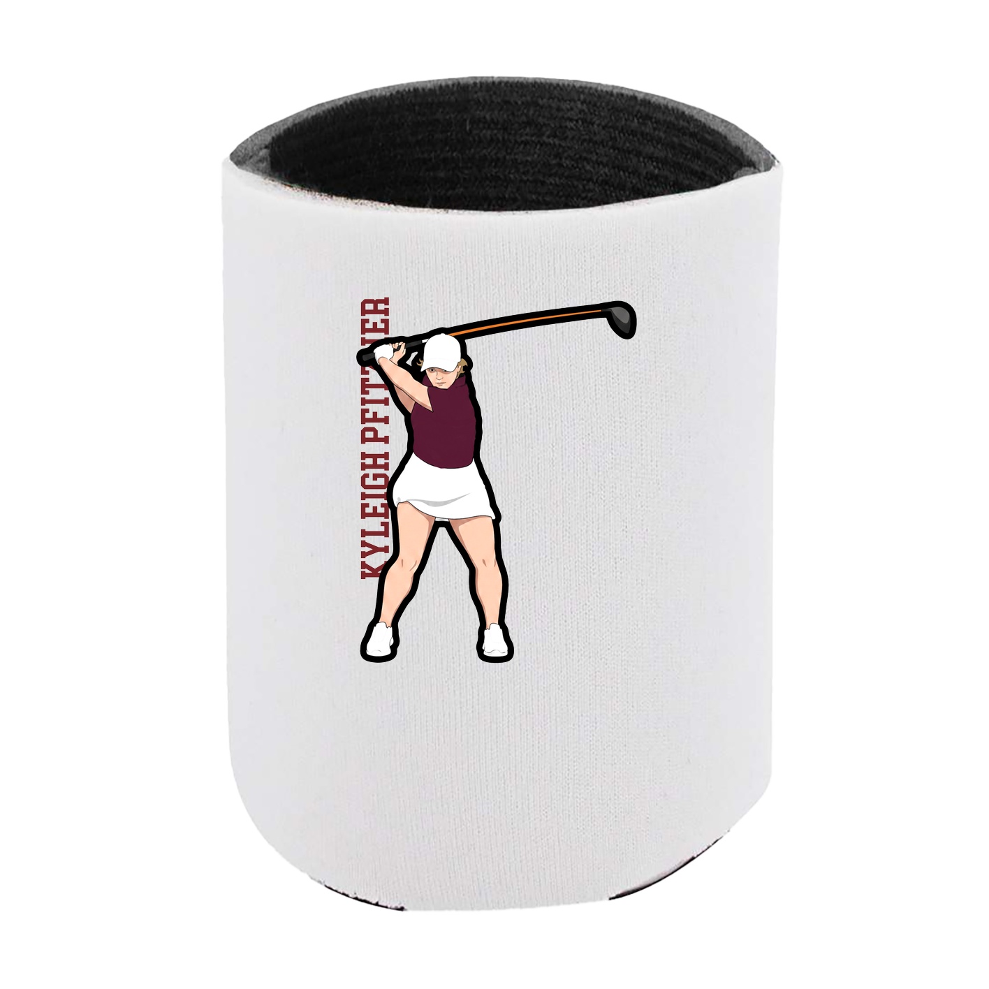 Can Holder — Name Vertical in White