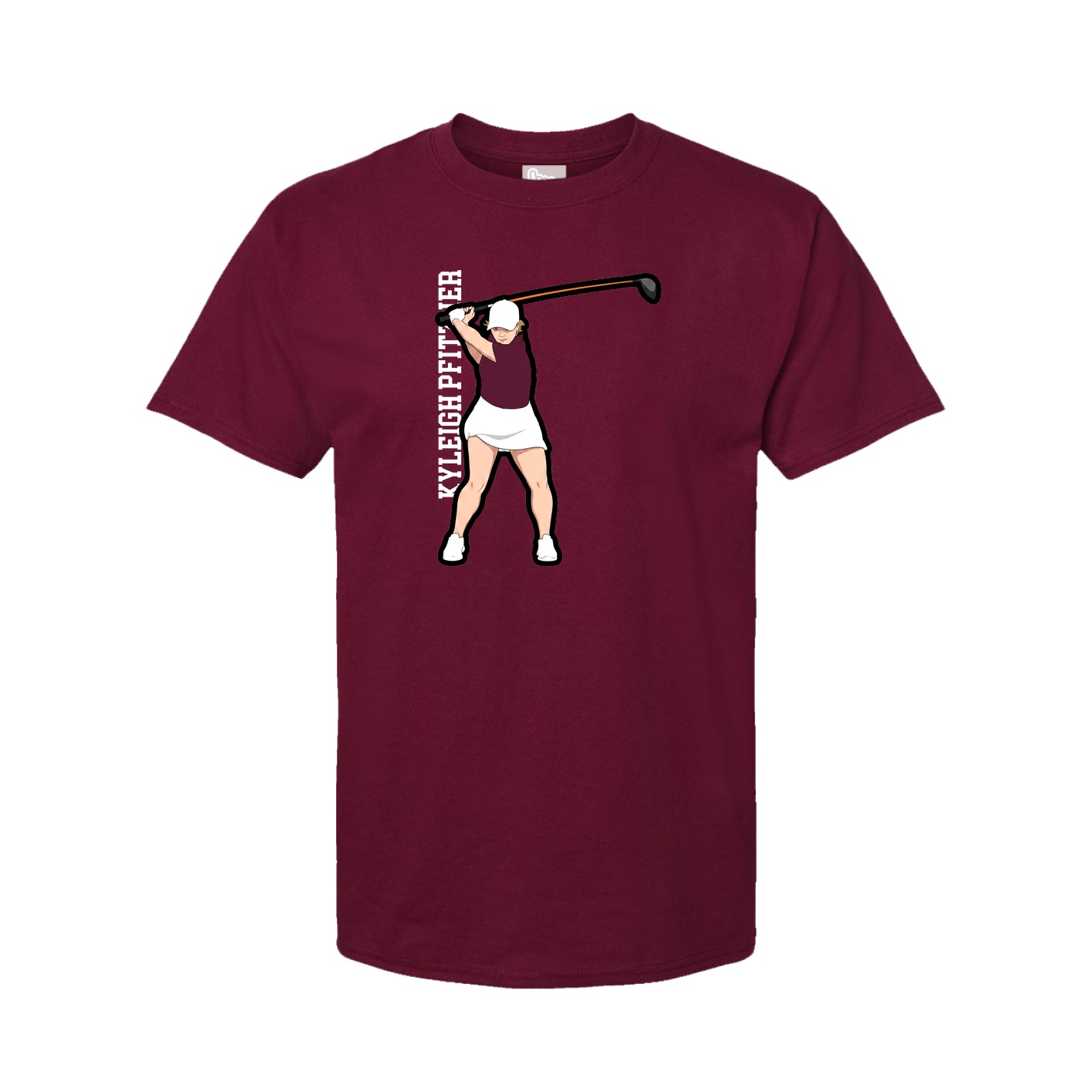 Tee — Name Vertical in Cardinal