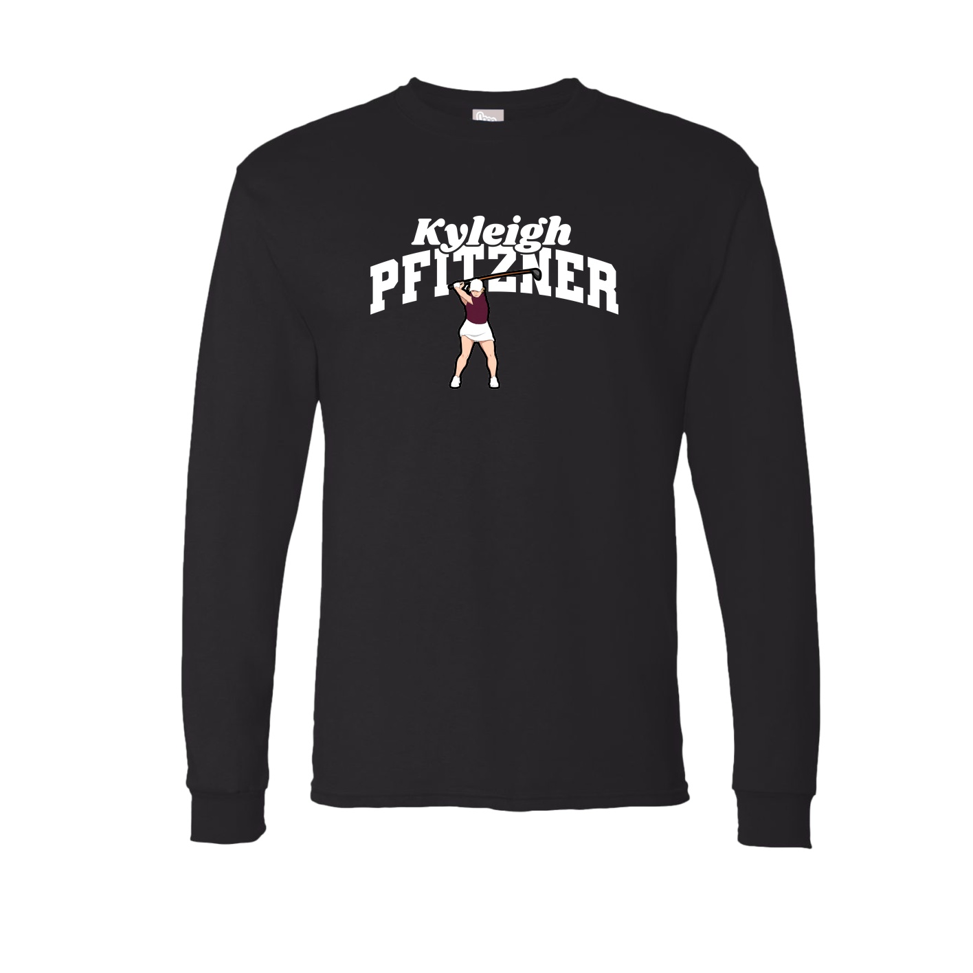 Long Sleeve Tee — Signature Arch in Black
