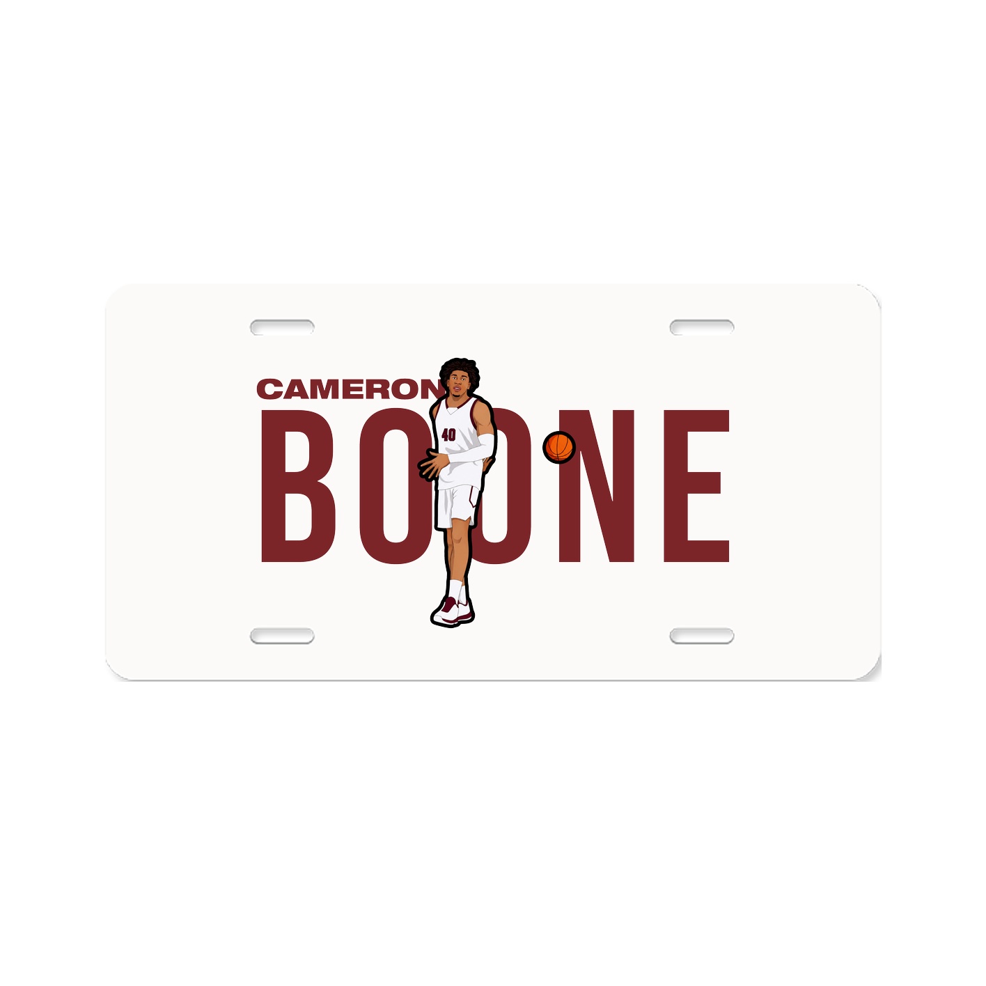 License Plate — Player Name in Classic
