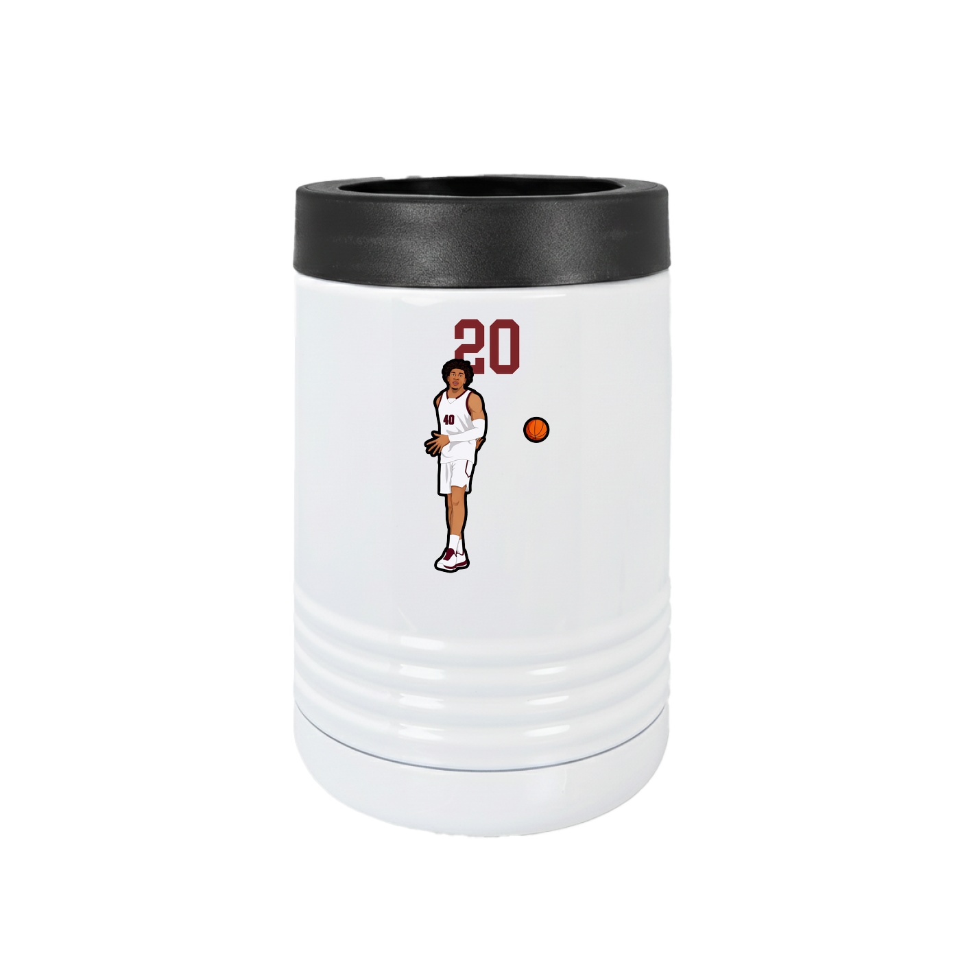 Beverage Holder — Number Top in White
