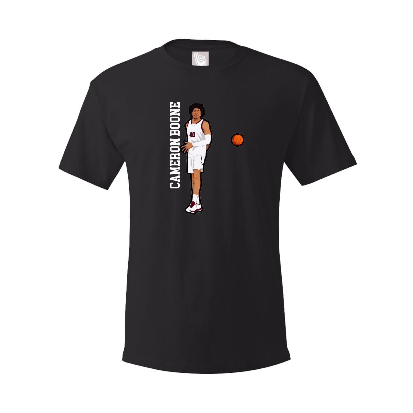 Youth Tee — Name Vertical in Black