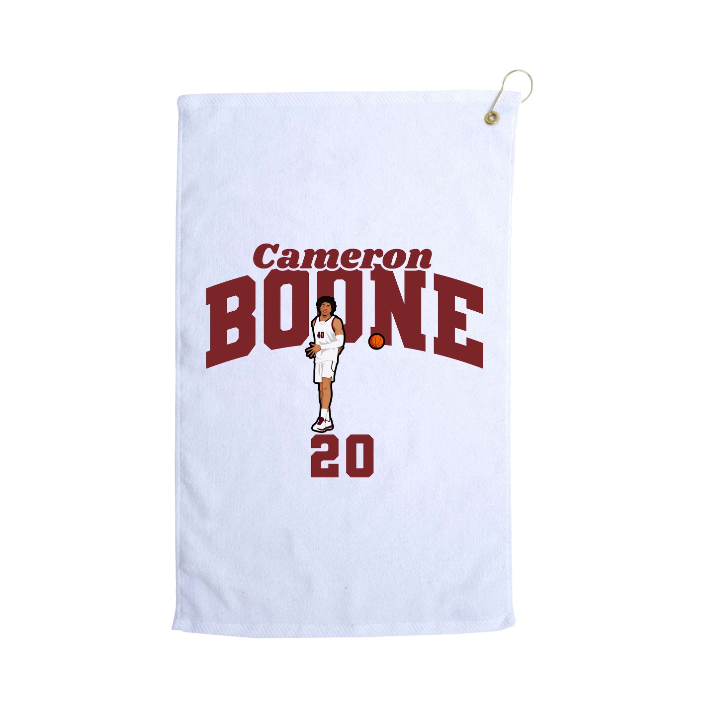 Golf Towel — Signature Arch in White