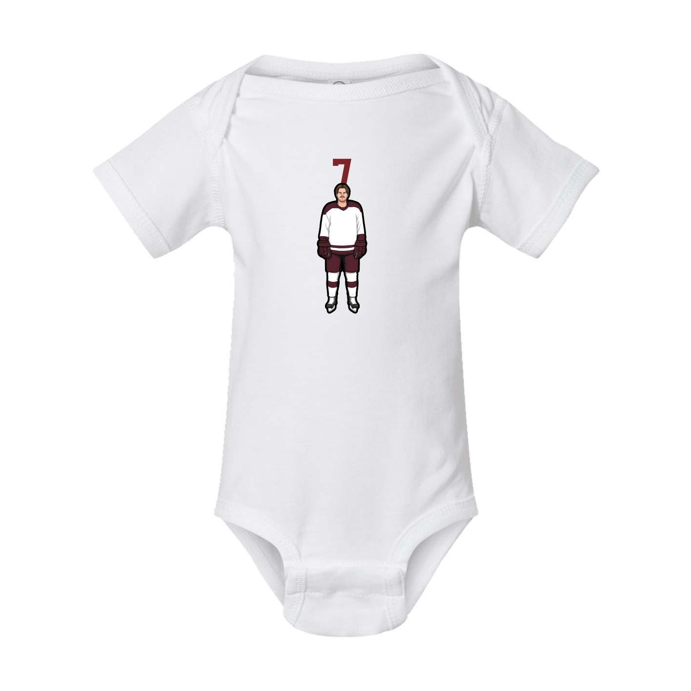 Baby Onesie — Number Top in White