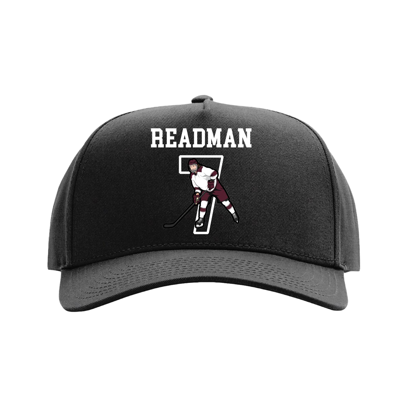 Full Fabric Five-Panel Champ Cap — Shirsey in Black