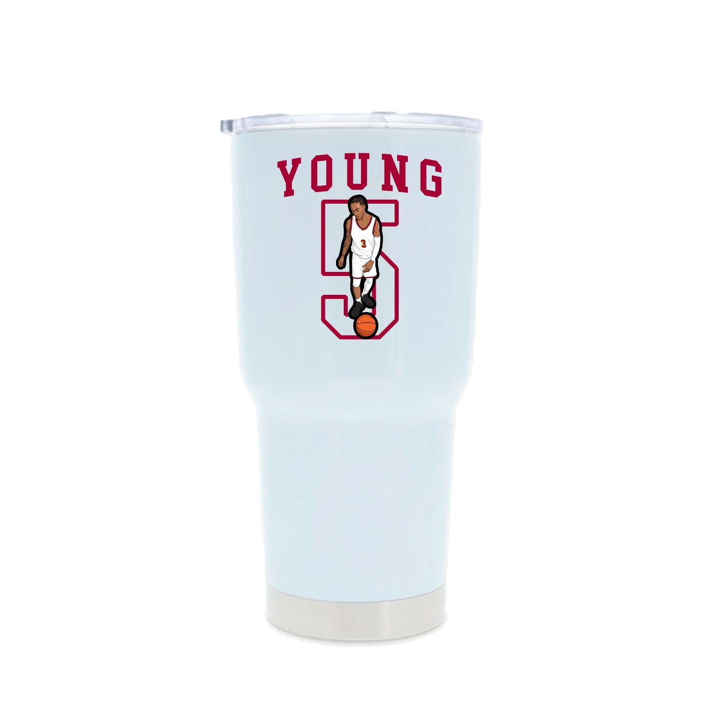 30oz Stainless Steel Tumbler — Shirsey in White