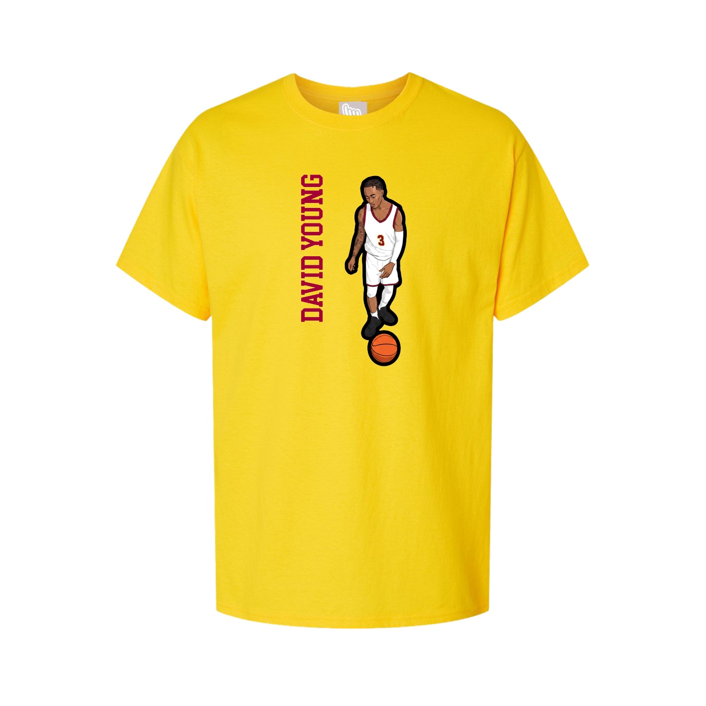 Tee — Name Vertical in Gold