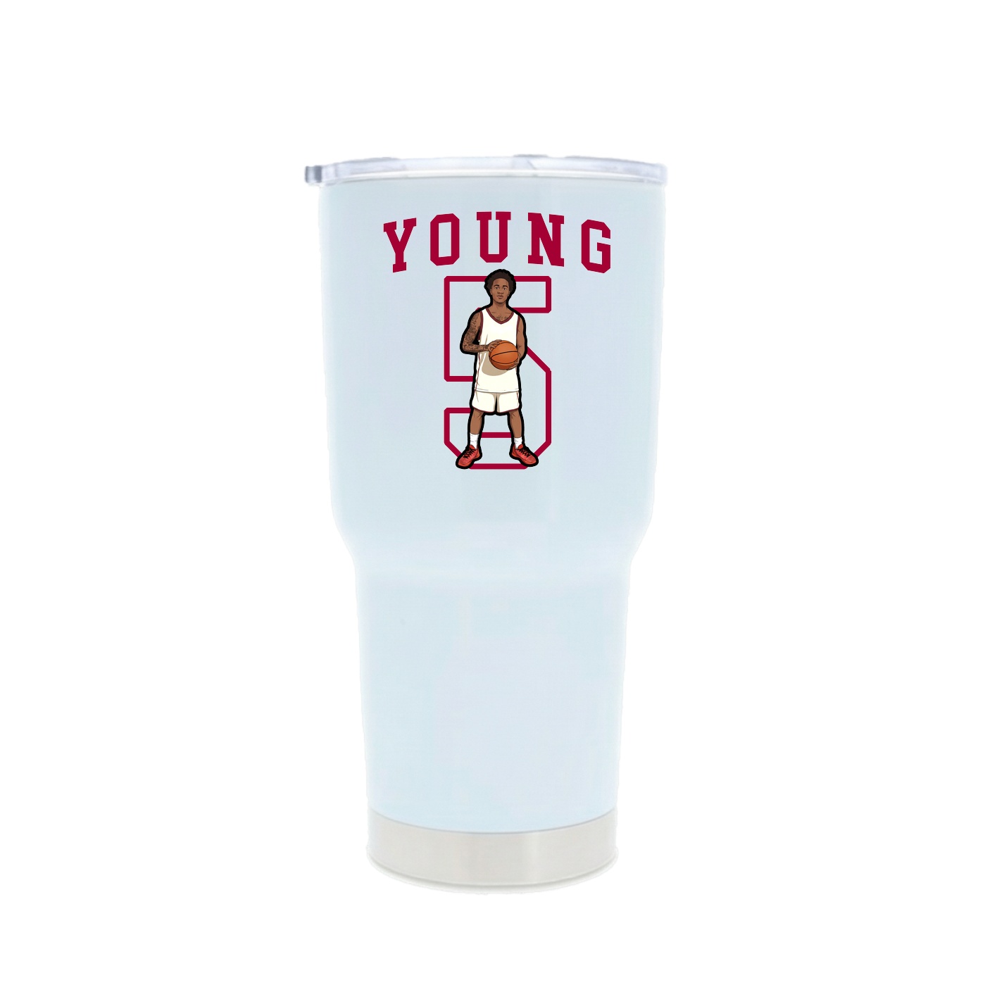 30oz Stainless Steel Tumbler — Shirsey in White